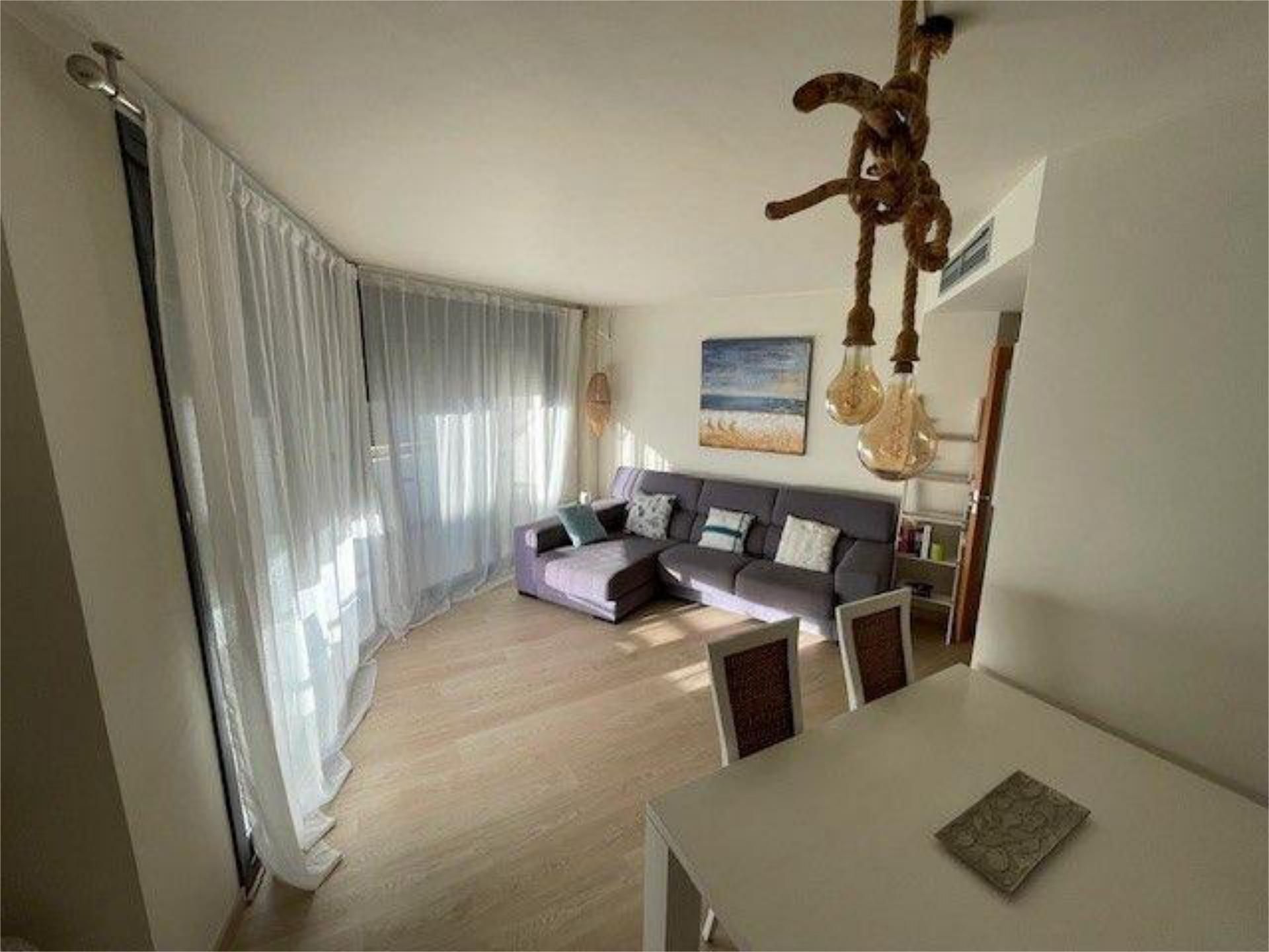 Living room of Flat to rent in Palamós  with Terrace, Furnished and Pets allowed