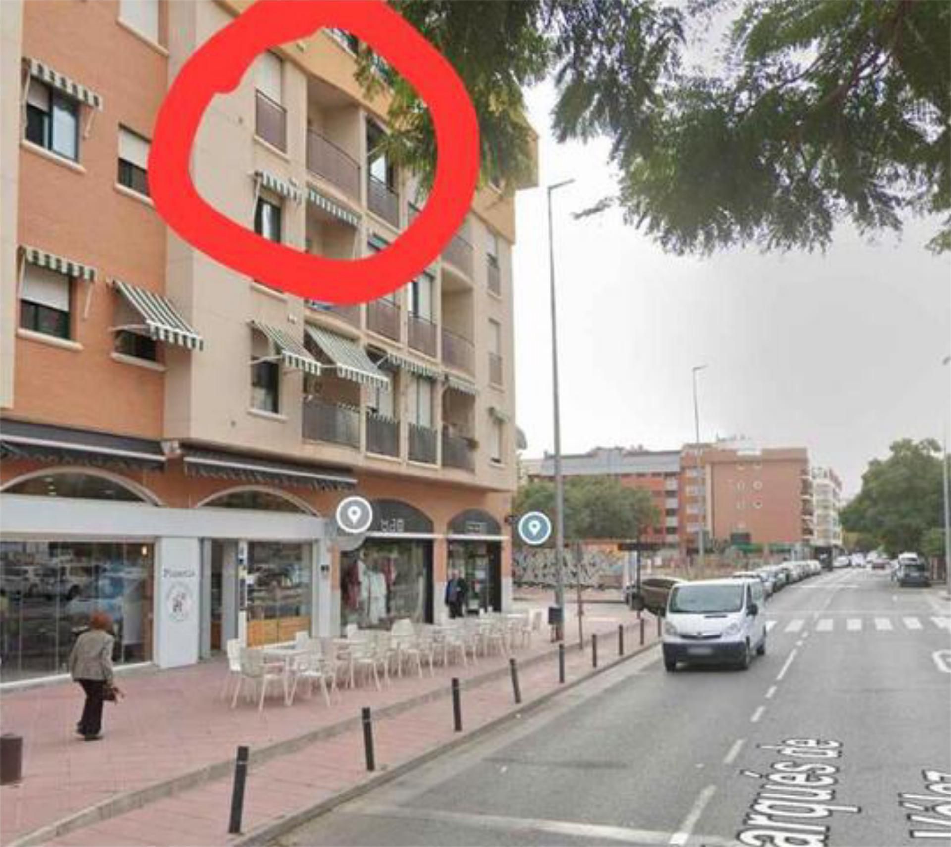 Vista exterior de Pis de lloguer en  Murcia Capital amb Calefacció, Terrassa i Moblat