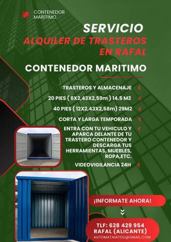 Trastero en Alquiler en CV-9112, 52 en Molins - Campaneta - San Bartolomé