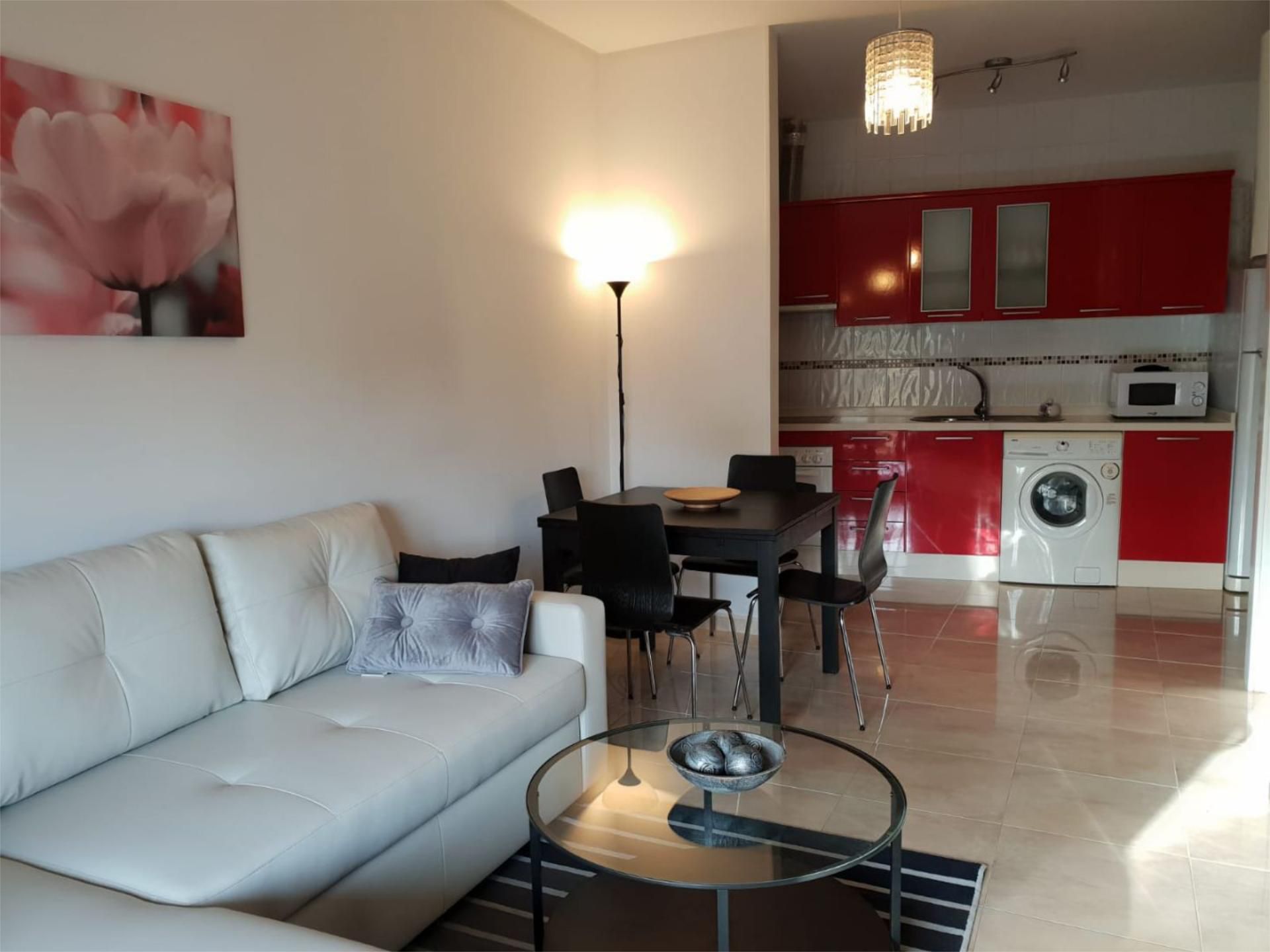 Sala d'estar de Pis de lloguer en  Cádiz Capital amb Aire condicionat, Terrassa i Moblat