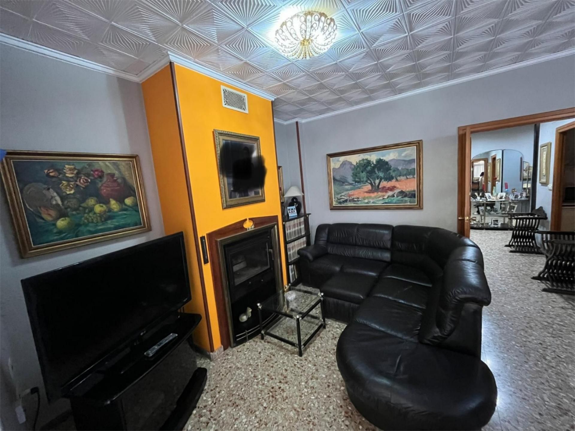 Living room of Flat for sale in Carcaixent  with Air Conditioner, Terrace and Balcony