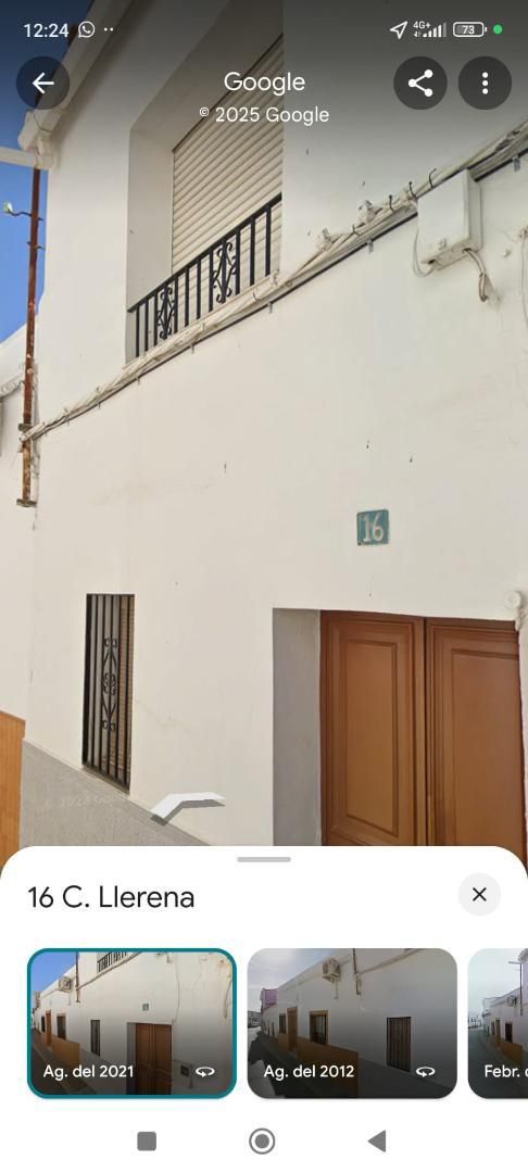 Exterior view of Single-family semi-detached for sale in Usagre  with Terrace, Storage room and Furnished