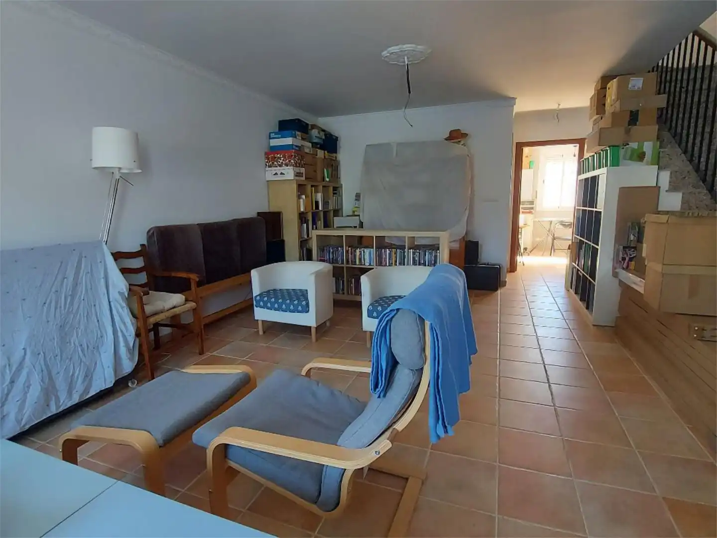 Casa adosada en venta en Calle Extremadura Trasera, 10, Arroyomolinos de León Sala de estar de Casa adosada en venta en Arroyomolinos de León con Amueblado