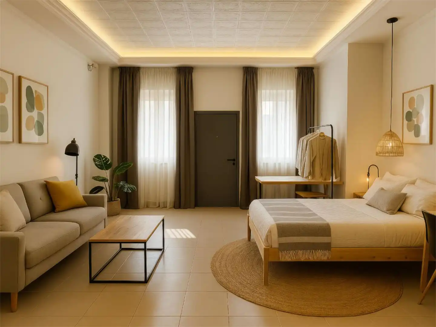 Flat for sale in Pasaje Aránzazu, 6, Los Castillejos - La Trinidad Bedroom of Flat for sale in Málaga with Air Conditioner and Furnished