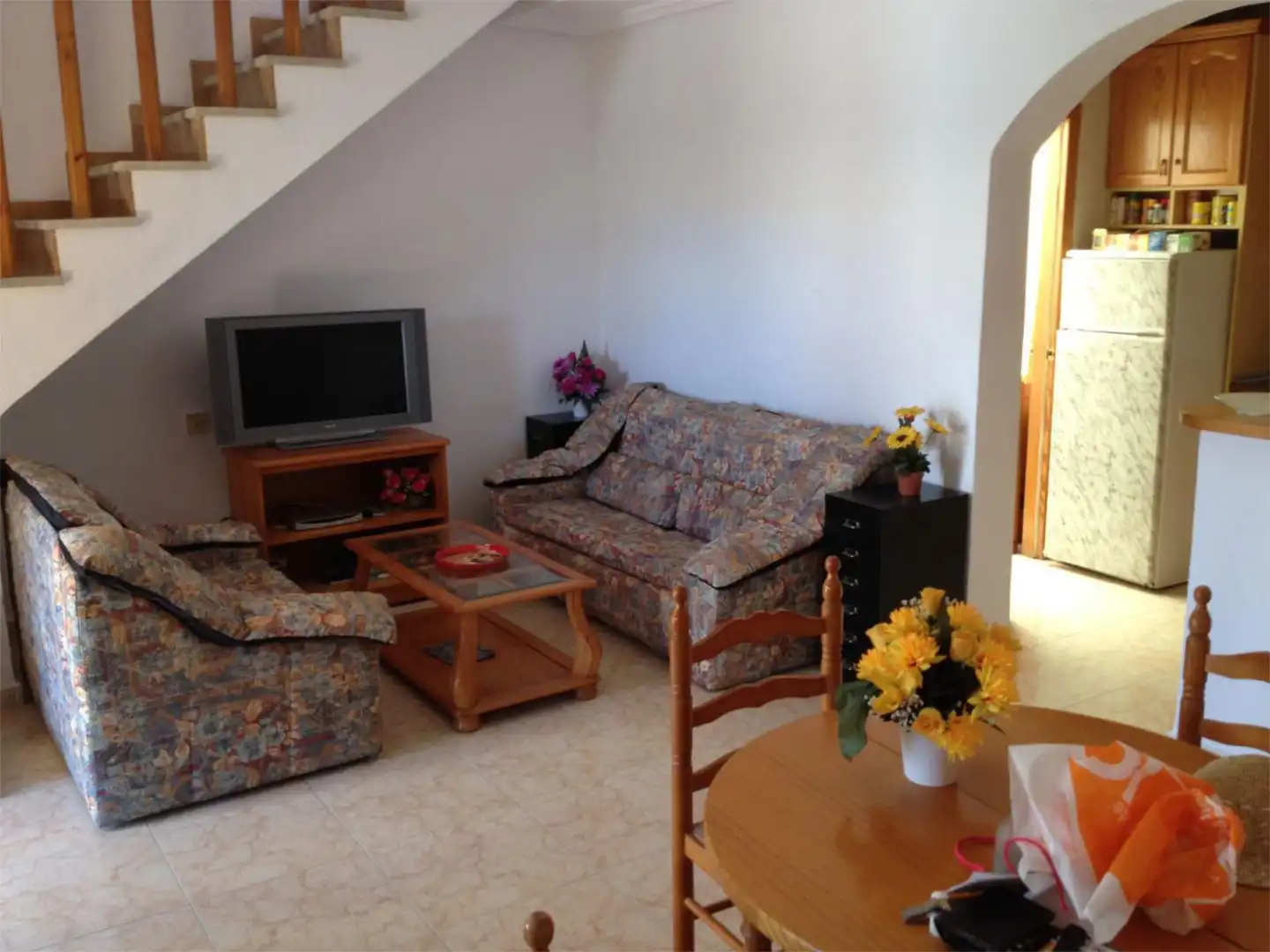 Pis en venda a Plaça H-1 Villa Rosa, 3, Los Balcones y los Altos Sala d'estar de Pis en venda en Orihuela amb Aire condicionat, Jardí privat i Terrassa