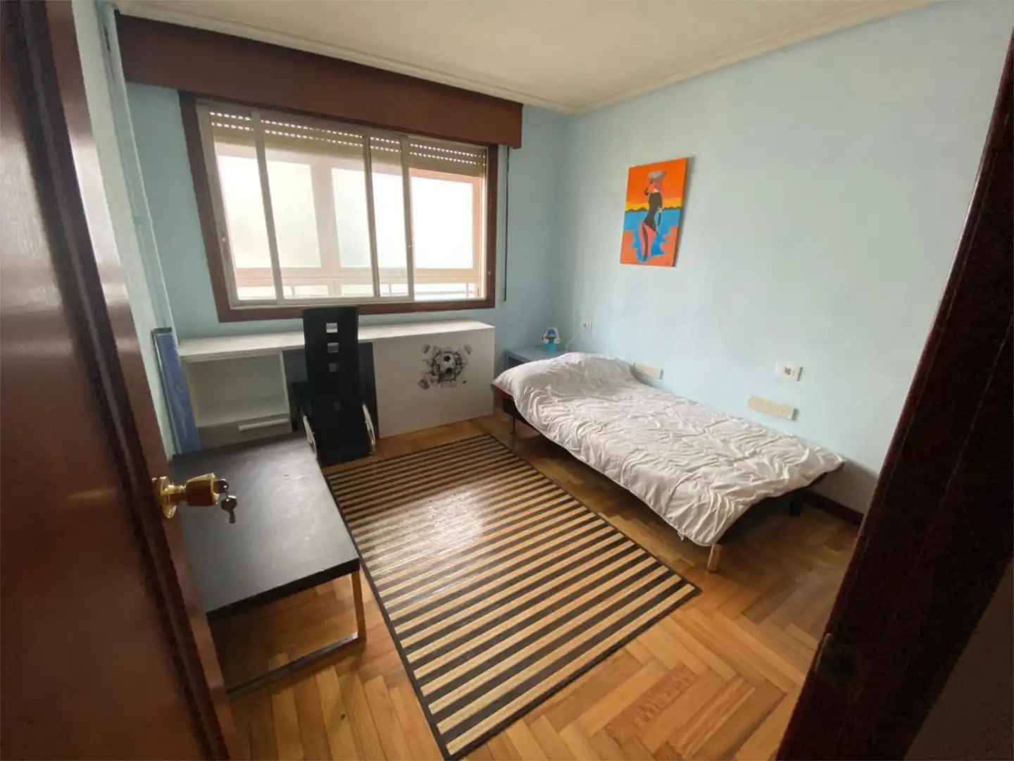 Habitació a Camiño Espedrigada, As Travesas - Balaídos Dormitori de Pis per a compartir en Vigo amb Calefacció, Parquet i Terrassa