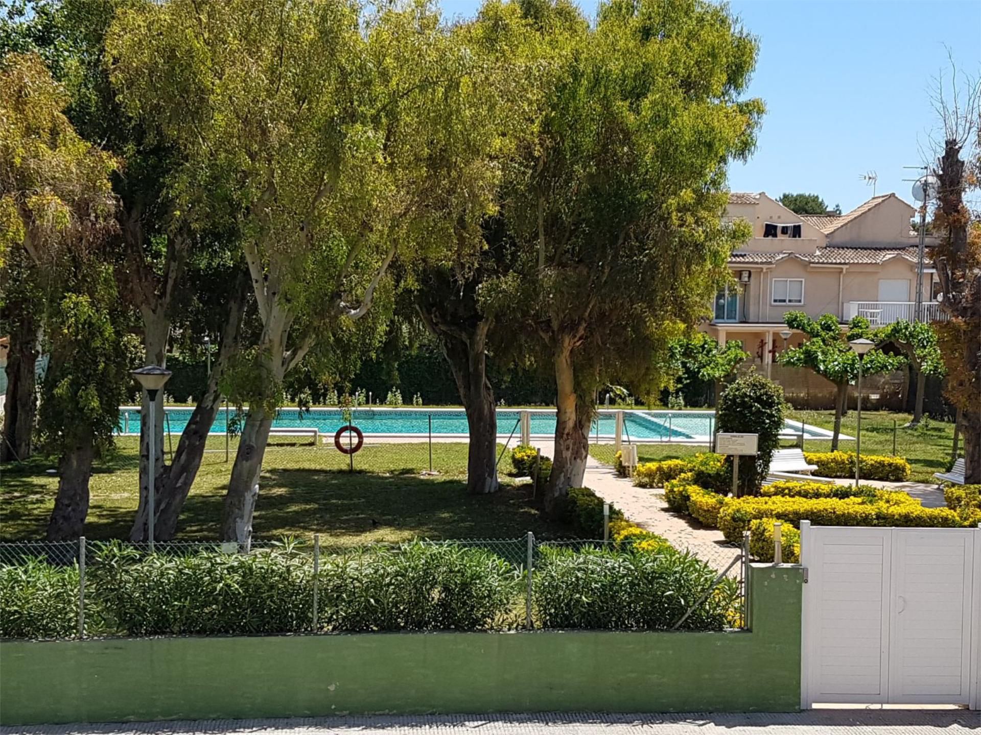 Swimming pool of Flat to rent in Castellón de la Plana / Castelló de la Plana  with Air Conditioner, Private garden and Parquet flooring