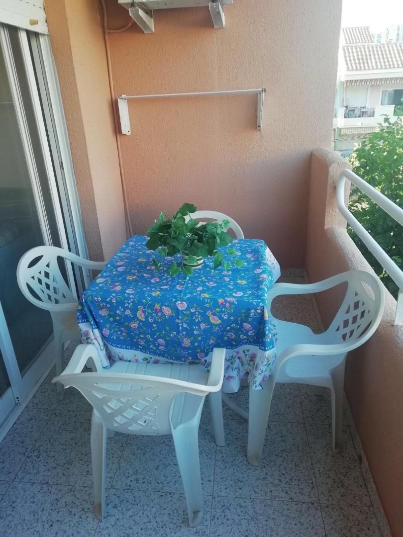 Terraza de Piso de alquiler en Oropesa del Mar / Orpesa con Aire acondicionado, Amueblado y Lavadora
