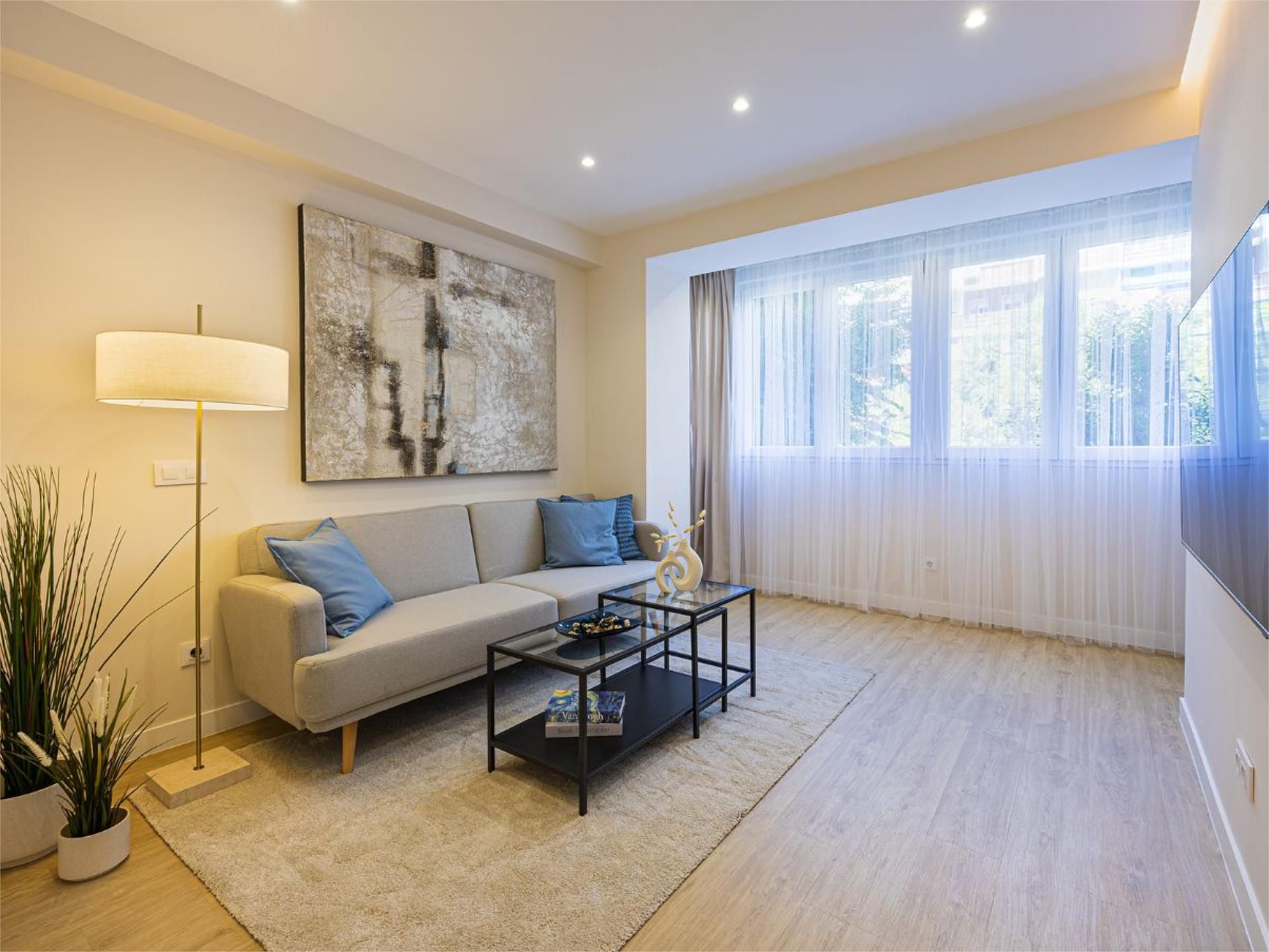 Living room of Flat for sale in  Madrid Capital  with Air Conditioner