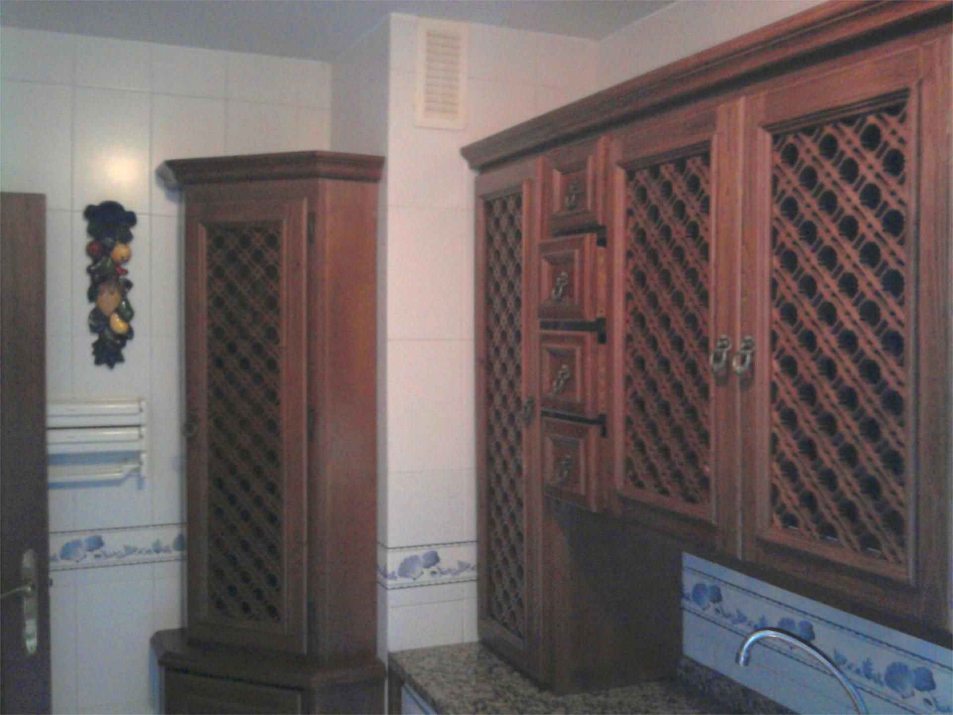 Kitchen of Flat to rent in  Huelva Capital  with Private garden, Terrace and Furnished