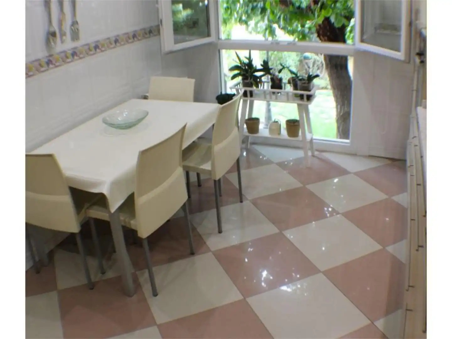 Esszimmer von Wohnung zum Verkauf in Alcañiz mit Klimaanlage, Heizung und Privatgarten