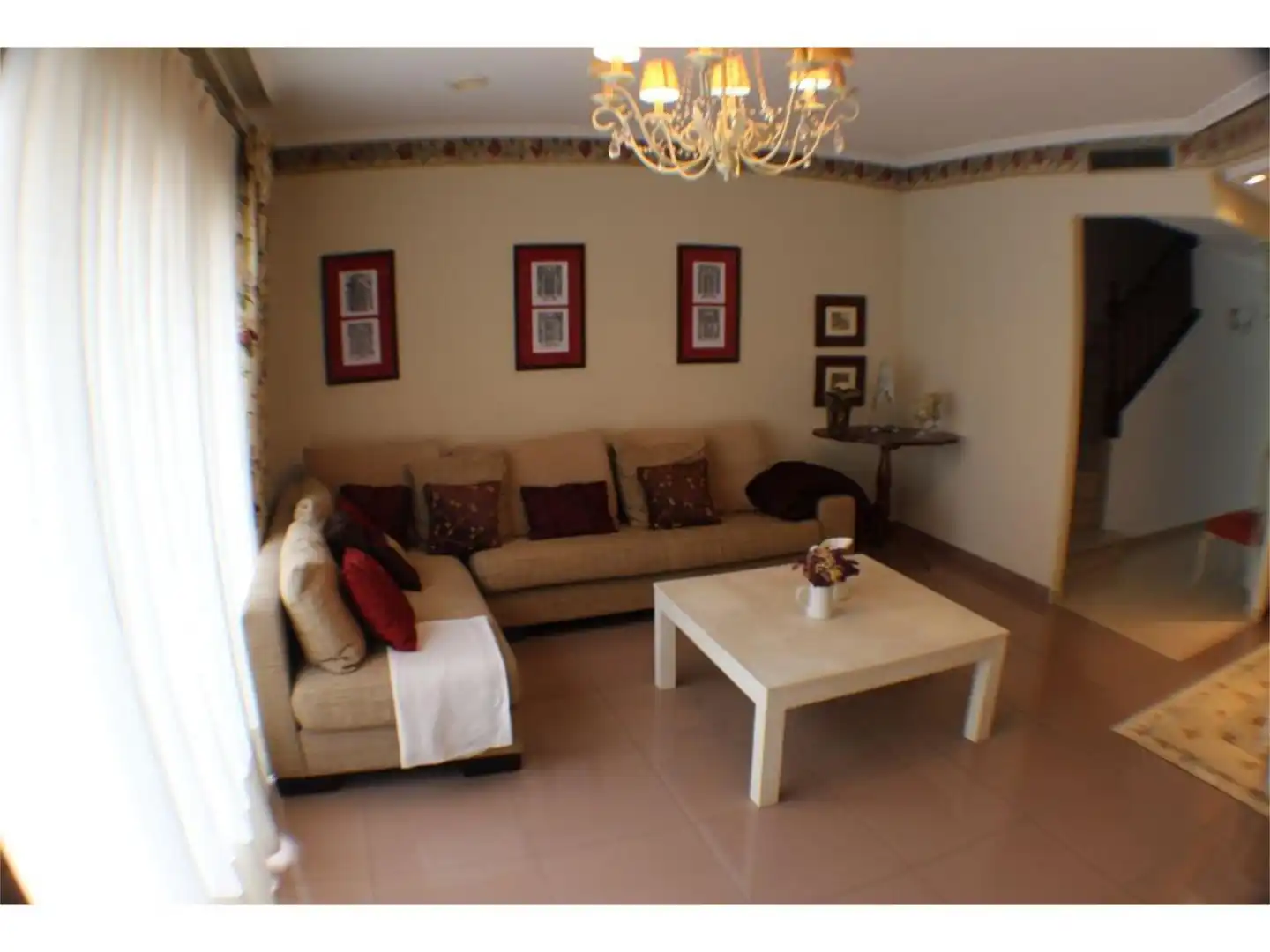 Wohnzimmer von Wohnung zum Verkauf in Alcañiz mit Klimaanlage, Heizung und Privatgarten