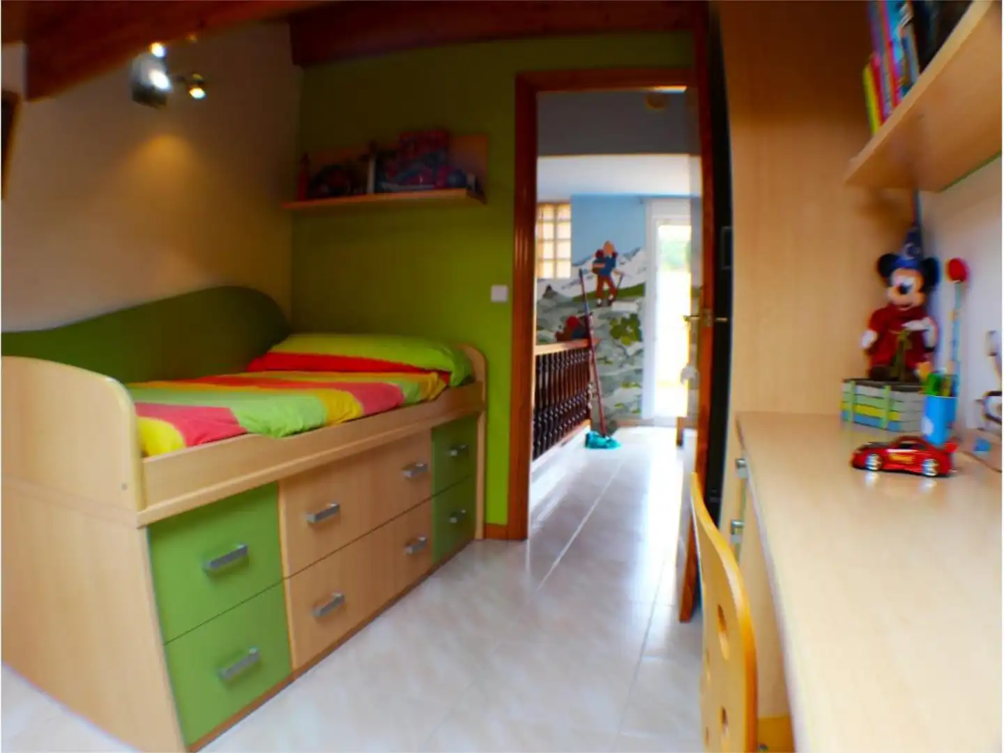 Schlafzimmer von Wohnung zum Verkauf in Alcañiz mit Klimaanlage, Heizung und Privatgarten