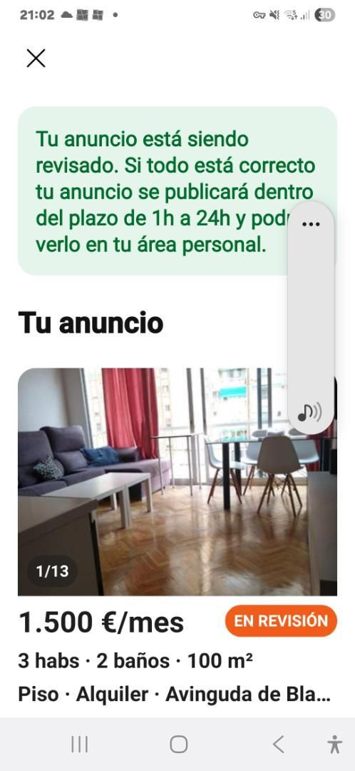 Vista exterior de Pis de lloguer en  Valencia Capital amb Aire condicionat i Balcó