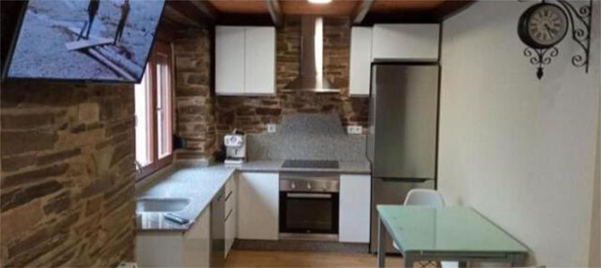 Kitchen of Apartment to rent in A Fonsagrada   with Heating, Terrace and Furnished