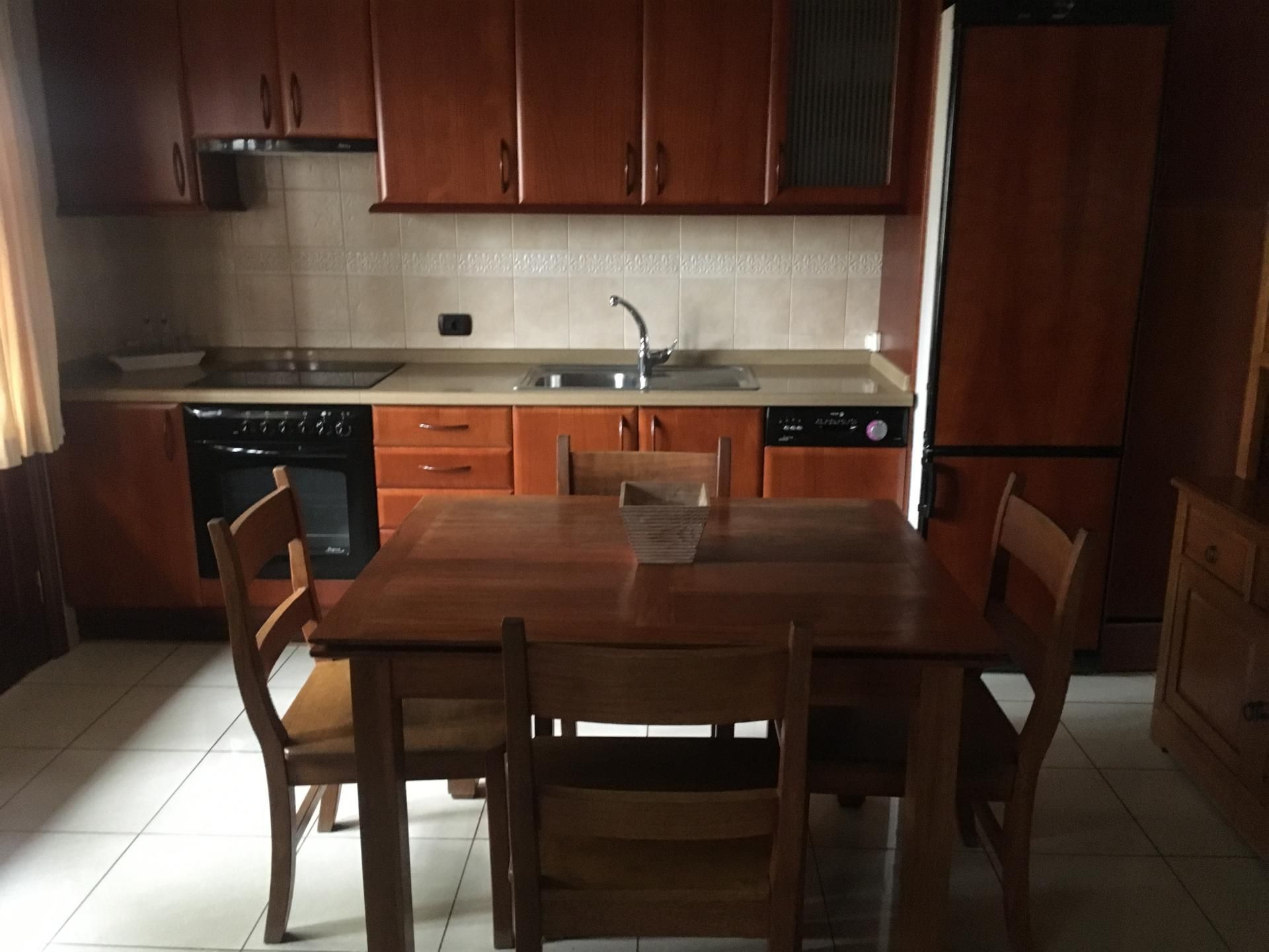Küche von Wohnung miete in Icod de los Vinos mit Parkett, Möbliert und Balkon
