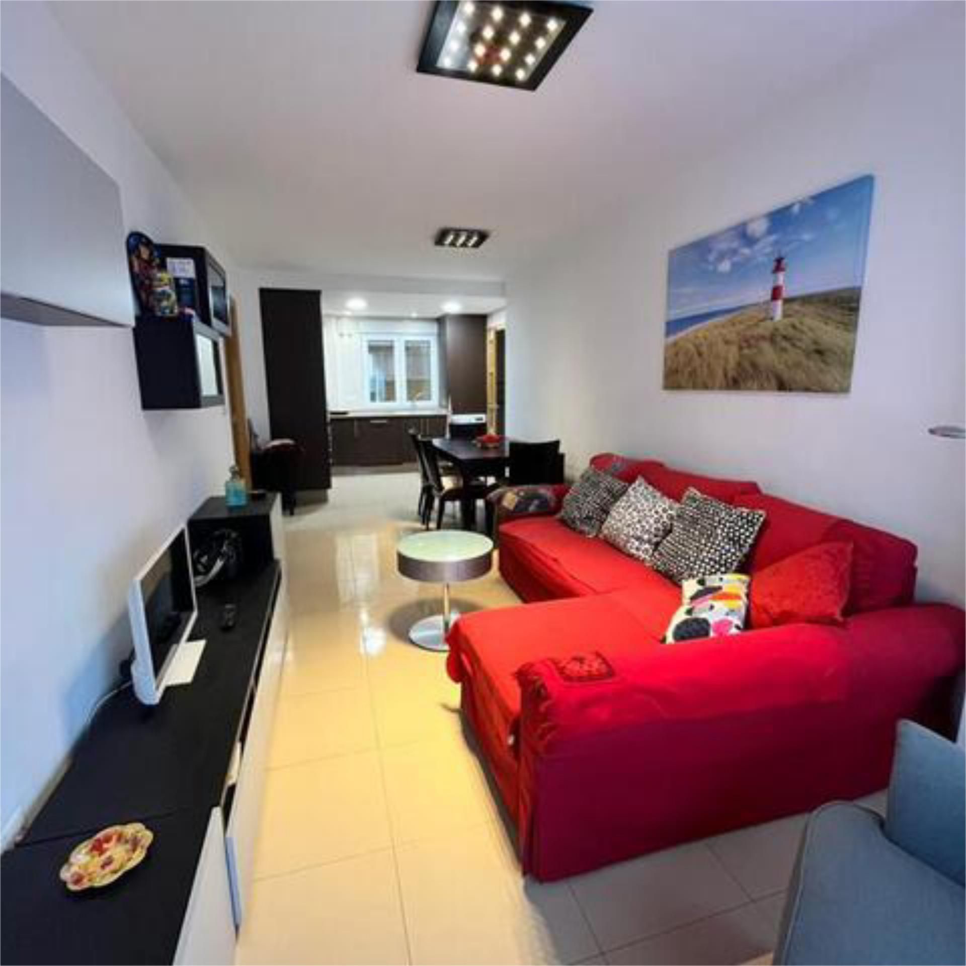 Sala d'estar de Apartament de lloguer en Foz amb Calefacció, Terrassa i Moblat