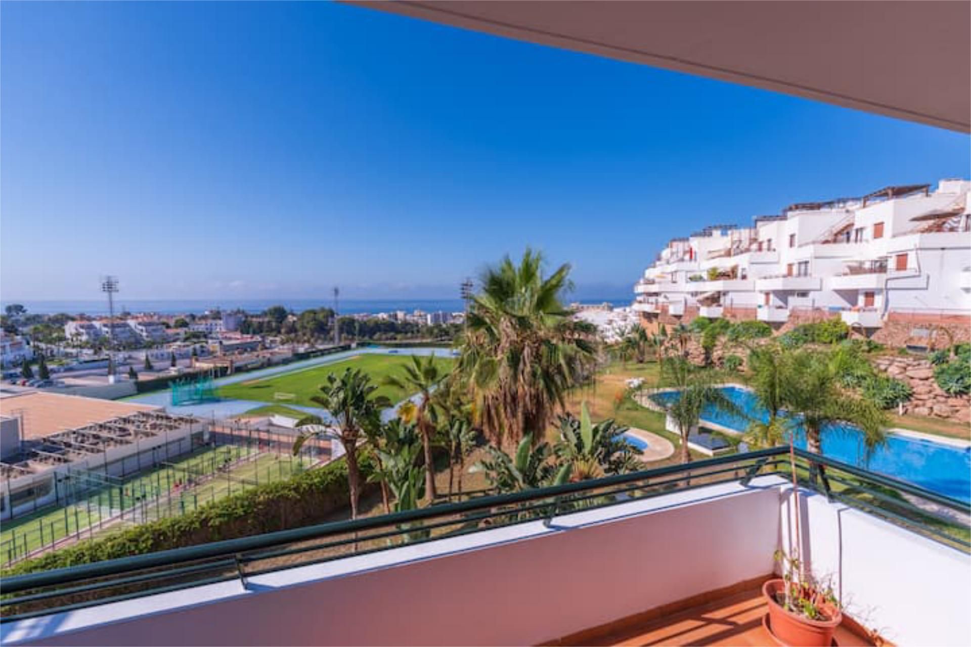 Exterior view of Flat for sale in Nerja  with Air Conditioner, Heating and Private garden