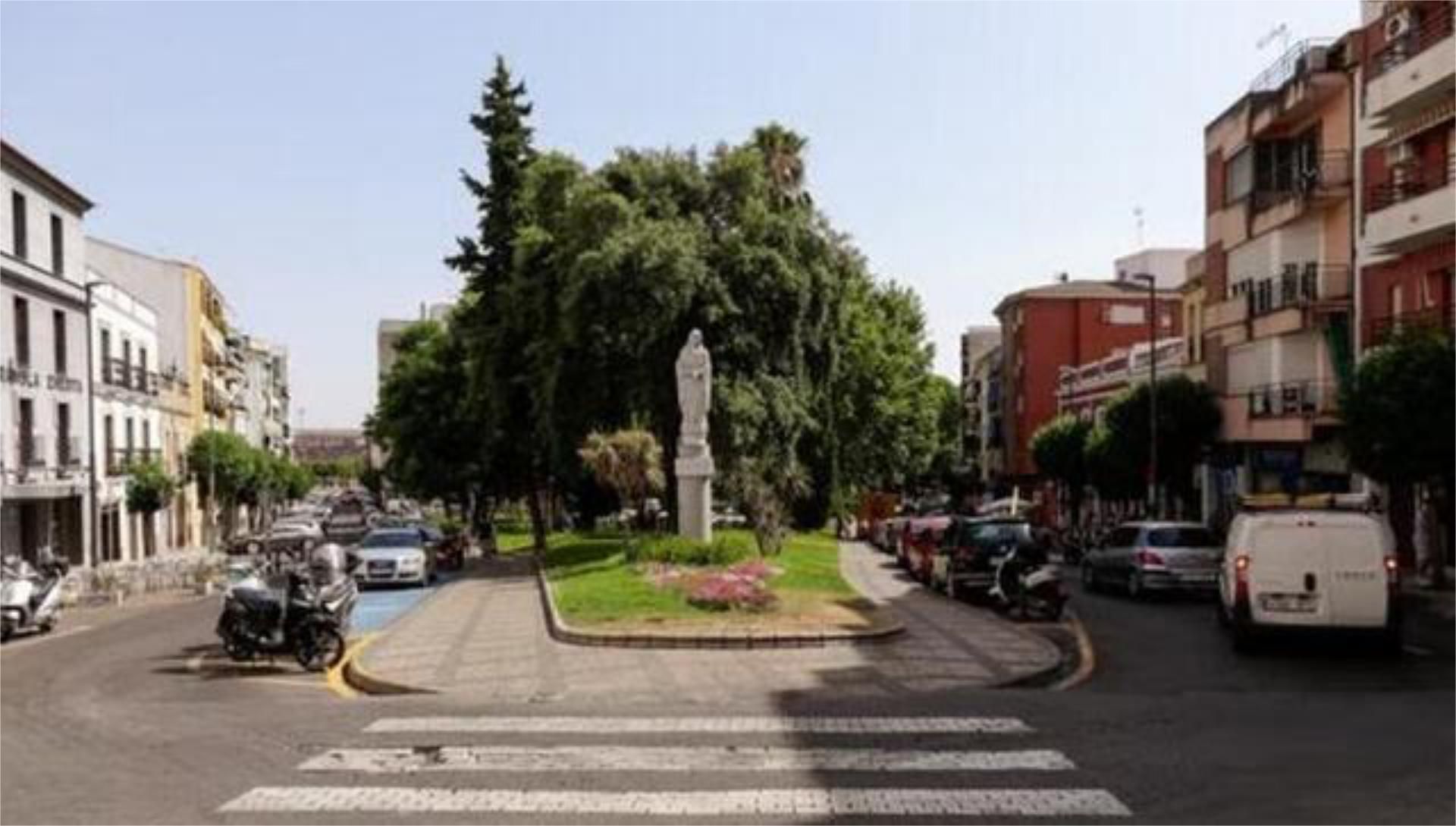 Vista exterior de Pis de lloguer en Mérida amb Calefacció i Moblat