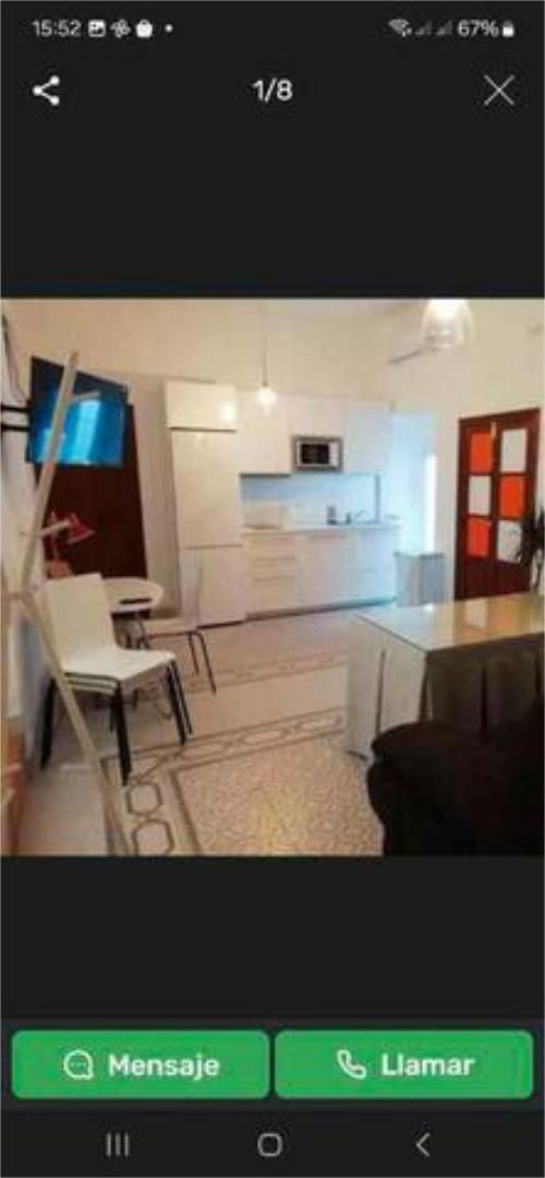 Kitchen of Flat to rent in Carmona  with Heating and Furnished