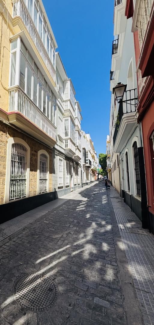 Vista exterior de Pis de lloguer en  Cádiz Capital amb Parquet, Terrassa i Moblat
