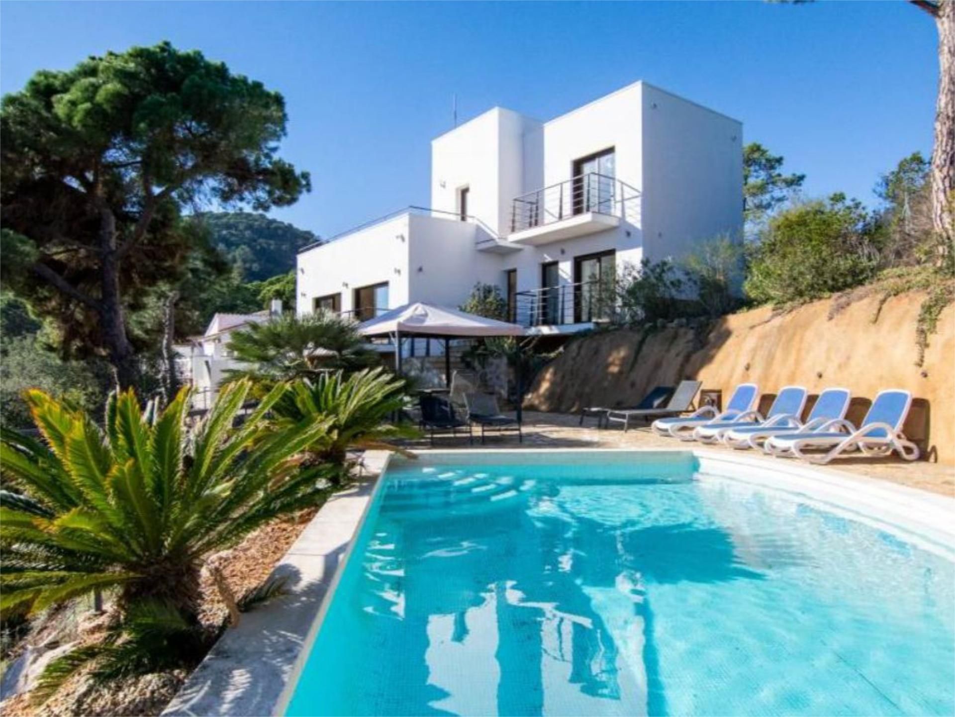 Vista exterior de Finca rústica de alquiler en Lloret de Mar con Aire acondicionado, Calefacción y Jardín privado