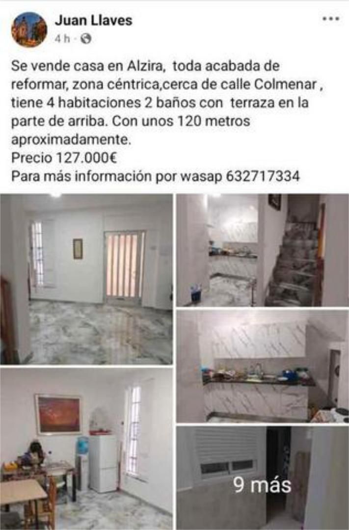Casa o chalet en venta en Alzira con Calefacción, Jardín privado y Terraza