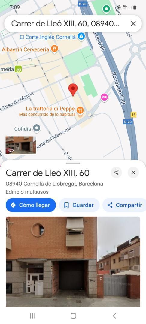 Vista exterior de Garaje de alquiler en Cornellà de Llobregat