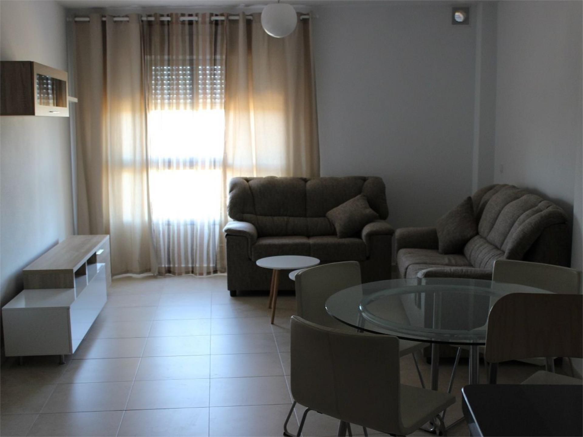 Sala de estar de Piso de alquiler en  Murcia Capital con Aire acondicionado, Trastero y Amueblado