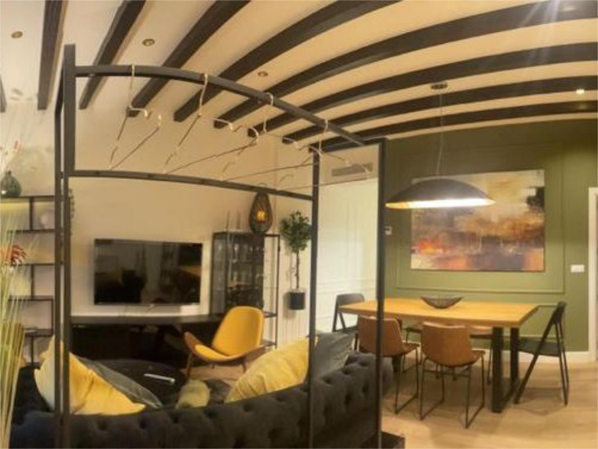 Sala de estar de Piso de alquiler en  Valencia Capital con Aire acondicionado, Calefacción y Parquet