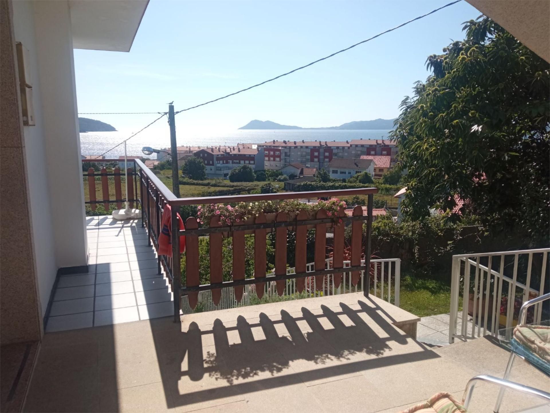 Terraza de Piso de alquiler en Porto do Son con Calefacción, Jardín privado y Parquet