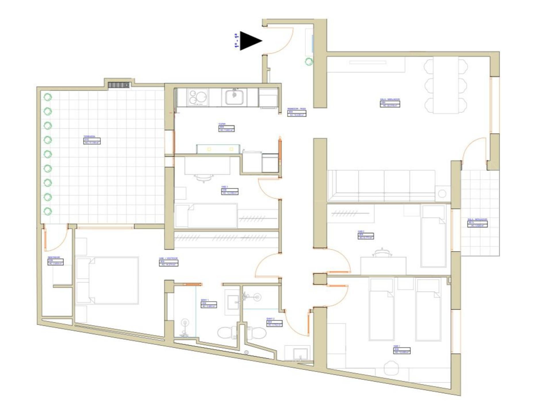 Flat for sale in  Lleida Capital  with Air Conditioner, Terrace and Balcony