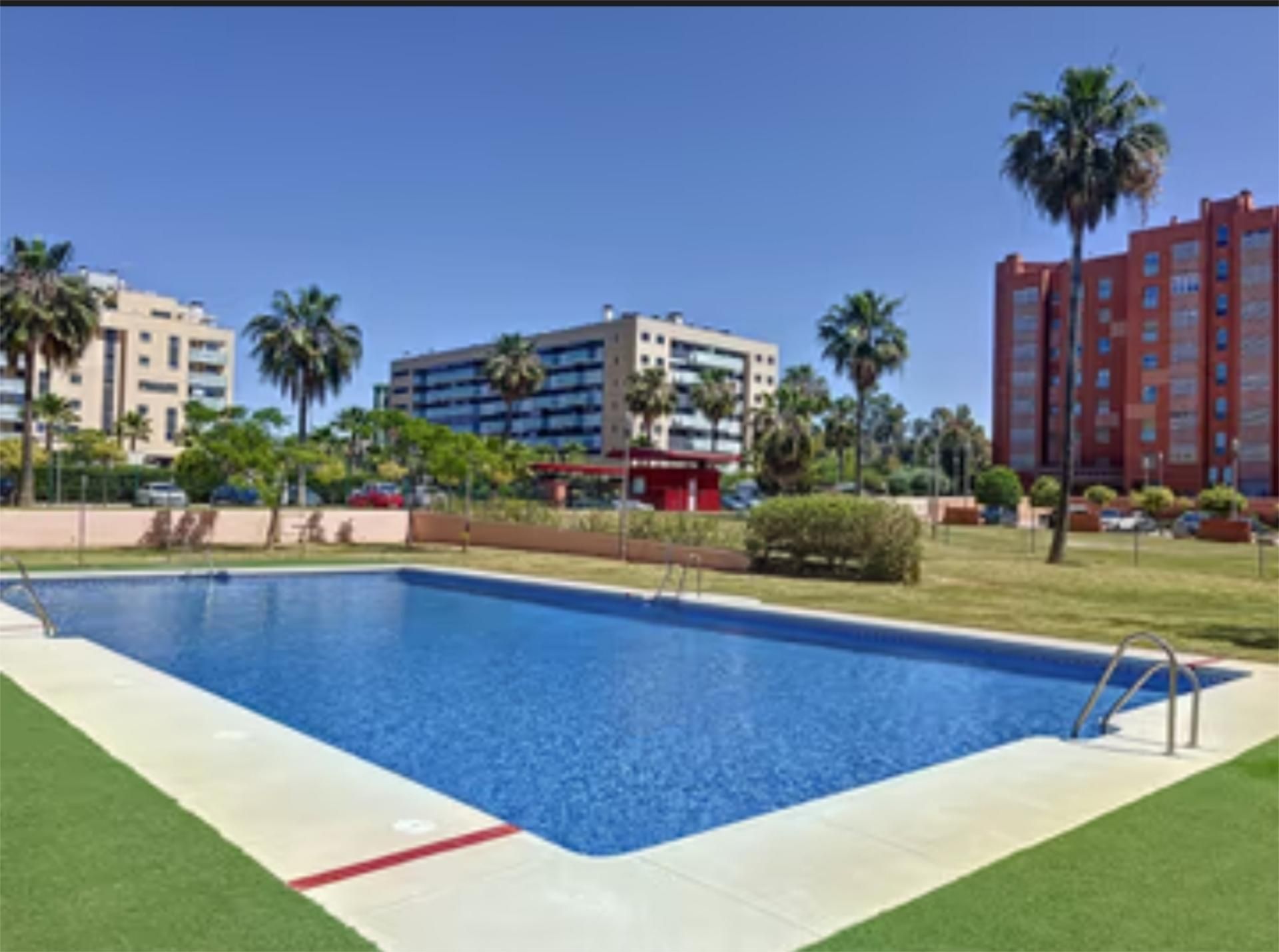 Piscina de Piso en venta en Málaga Capital con Jardín privado, Parquet y Terraza