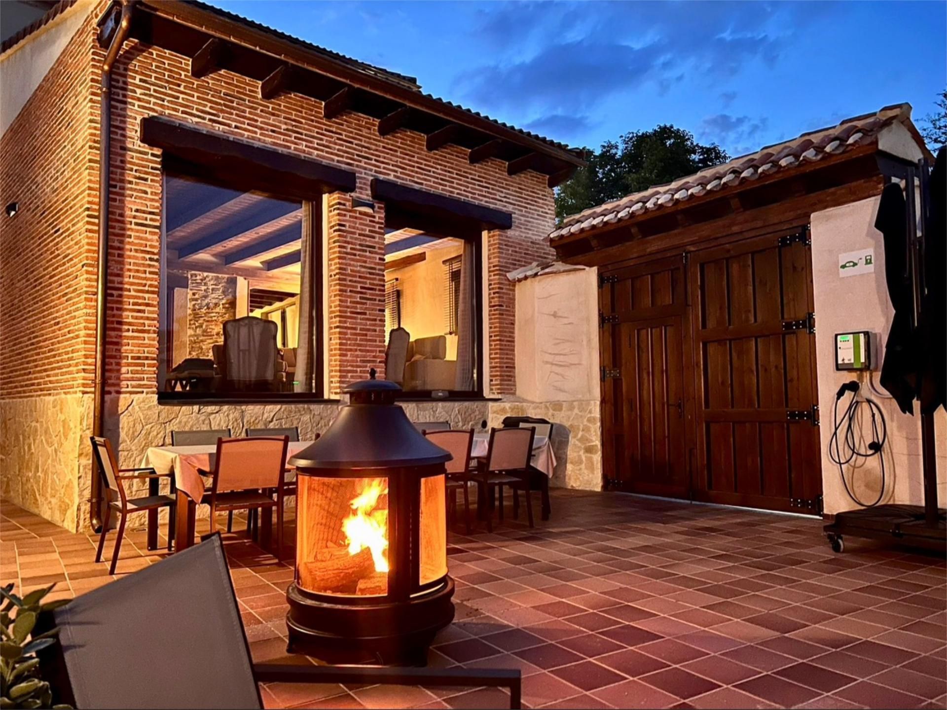 Terraza de Casa o chalet de alquiler en Nieva con Aire acondicionado, Calefacción y Jardín privado