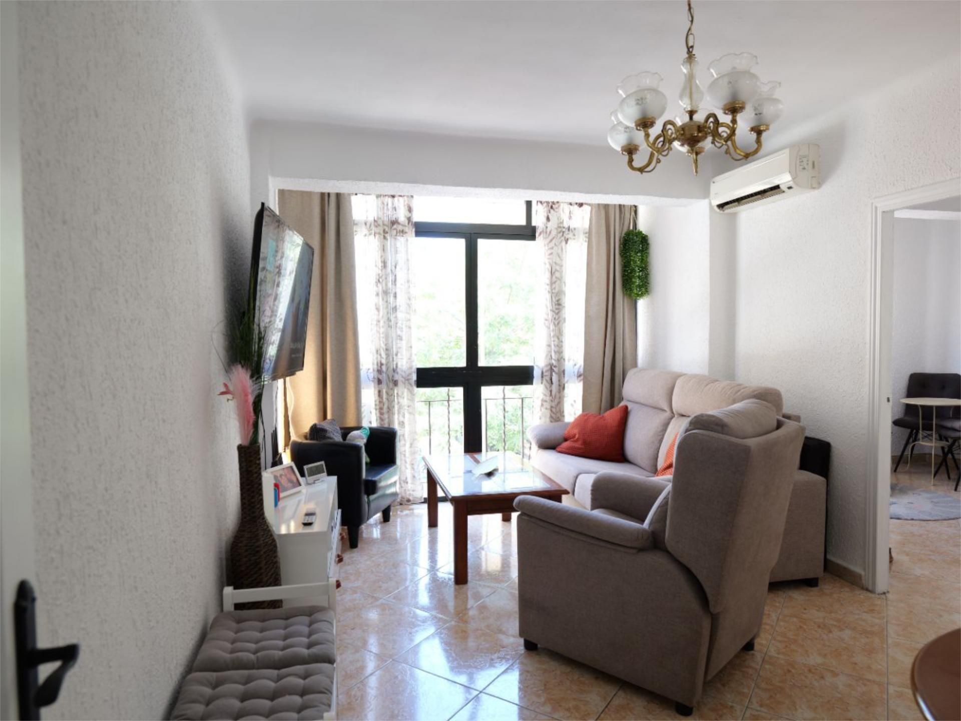 Living room of Flat for sale in Málaga Capital  with Air Conditioner and Balcony