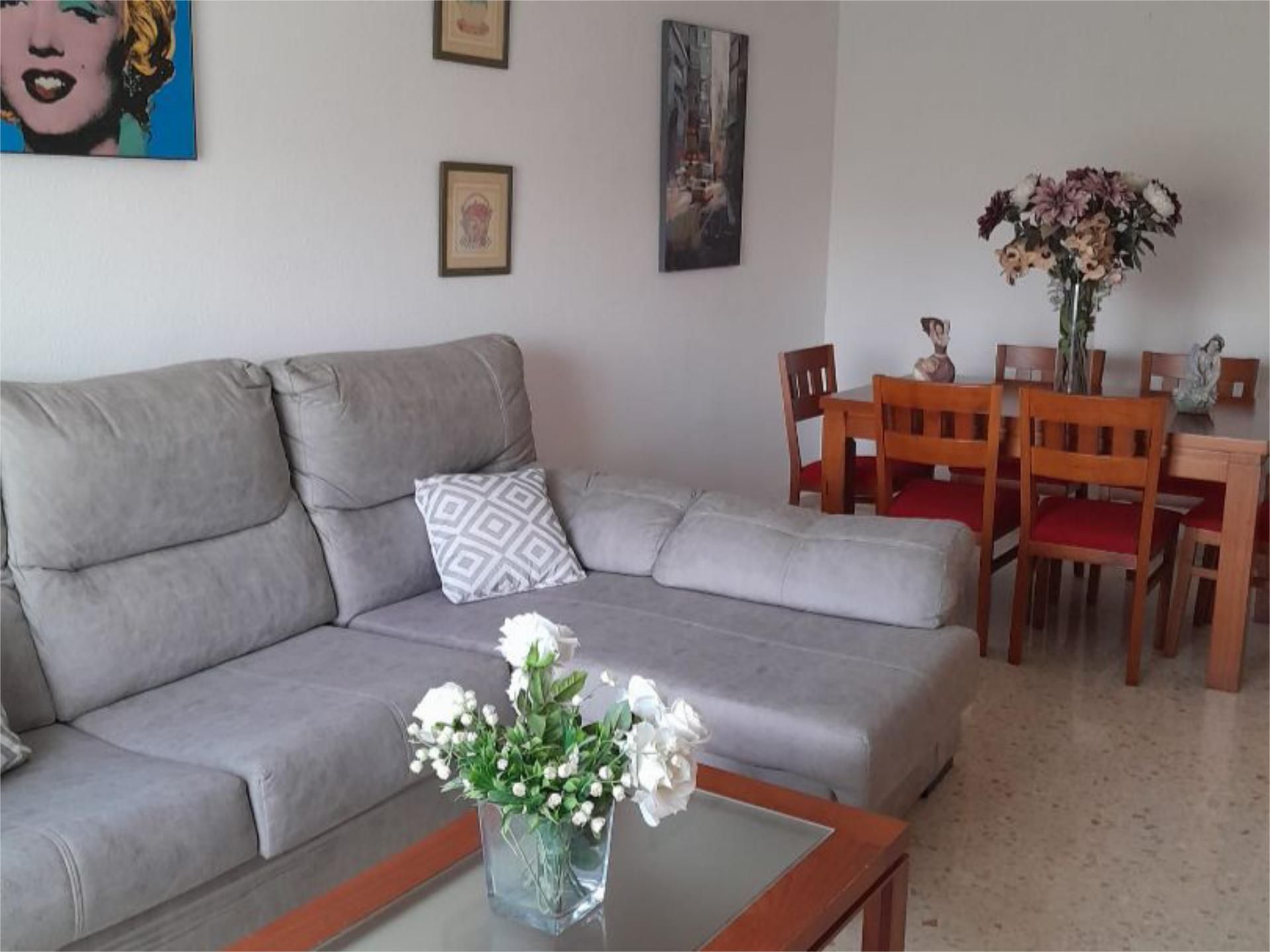 Living room of Flat to rent in Málaga Capital  with Air Conditioner, Furnished and Community parking