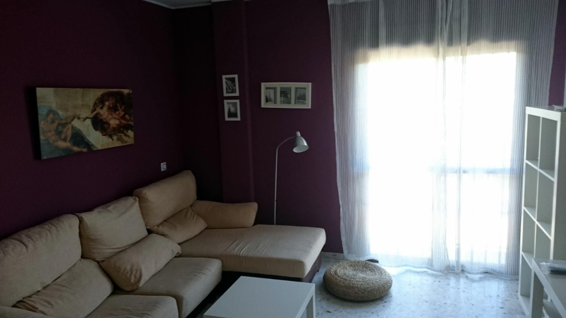 Living room of Flat to rent in Chipiona  with Air Conditioner, Furnished and Washing machine