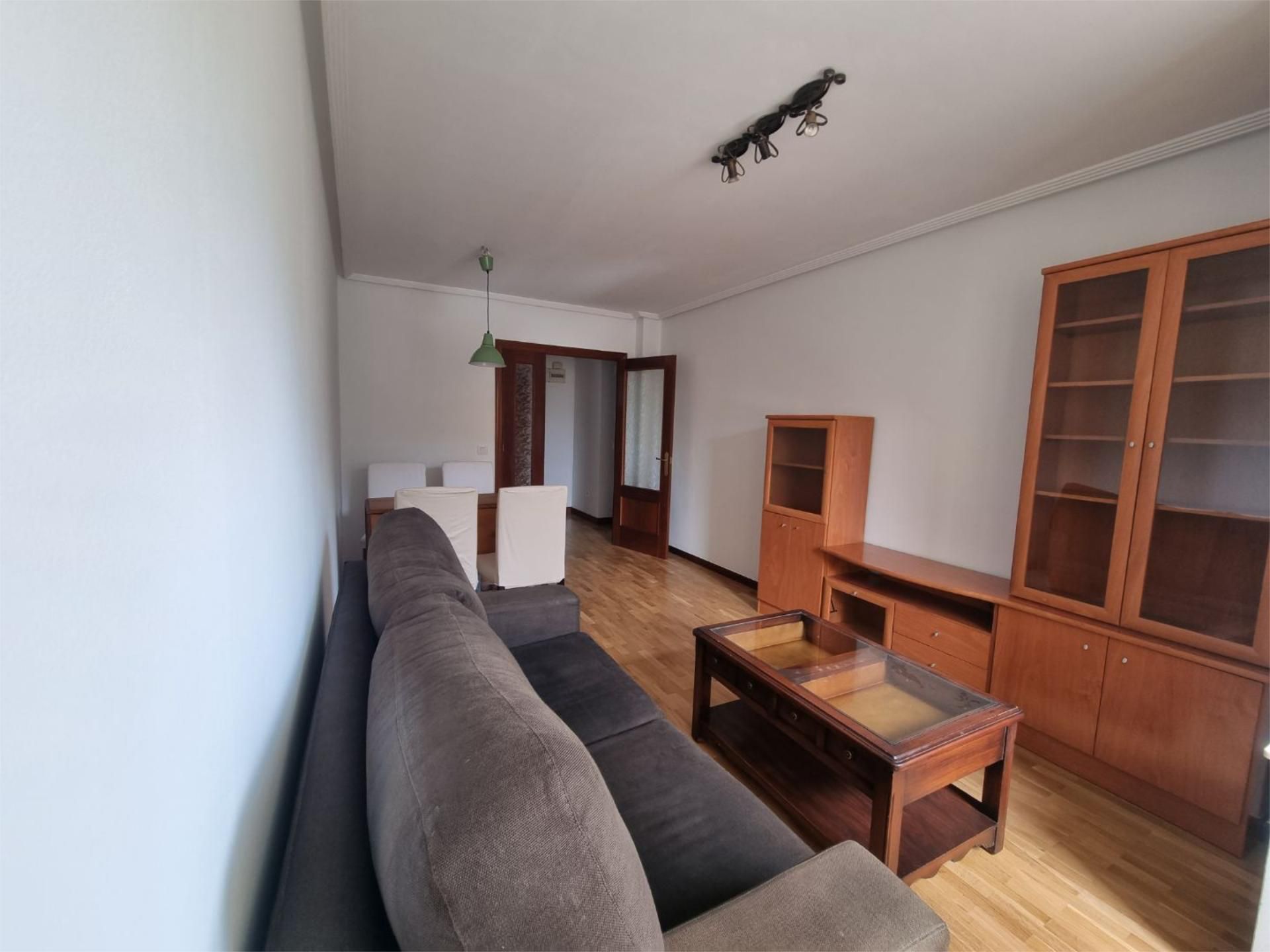 Sala de estar de Piso de alquiler en Oviedo  con Calefacción, Jardín privado y Parquet