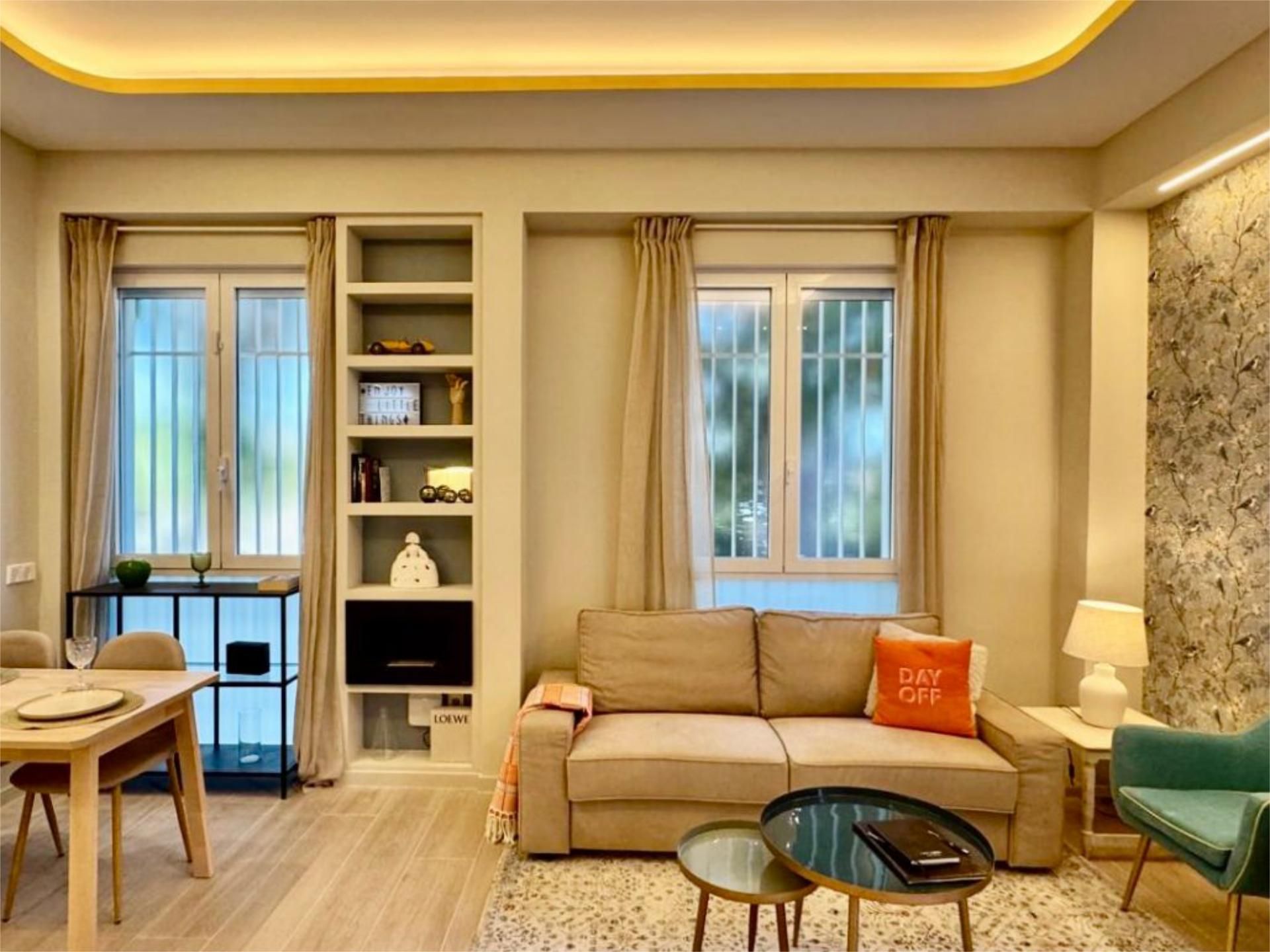 Sala de estar de Piso en venta en  Madrid Capital con Aire acondicionado