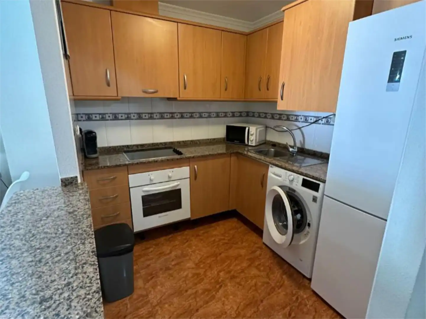 Piso en venta en Calle Acacias, 2, Cabo de Palos Cocina de Piso en venta en Cartagena con Aire acondicionado, Calefacción y Jardín privado