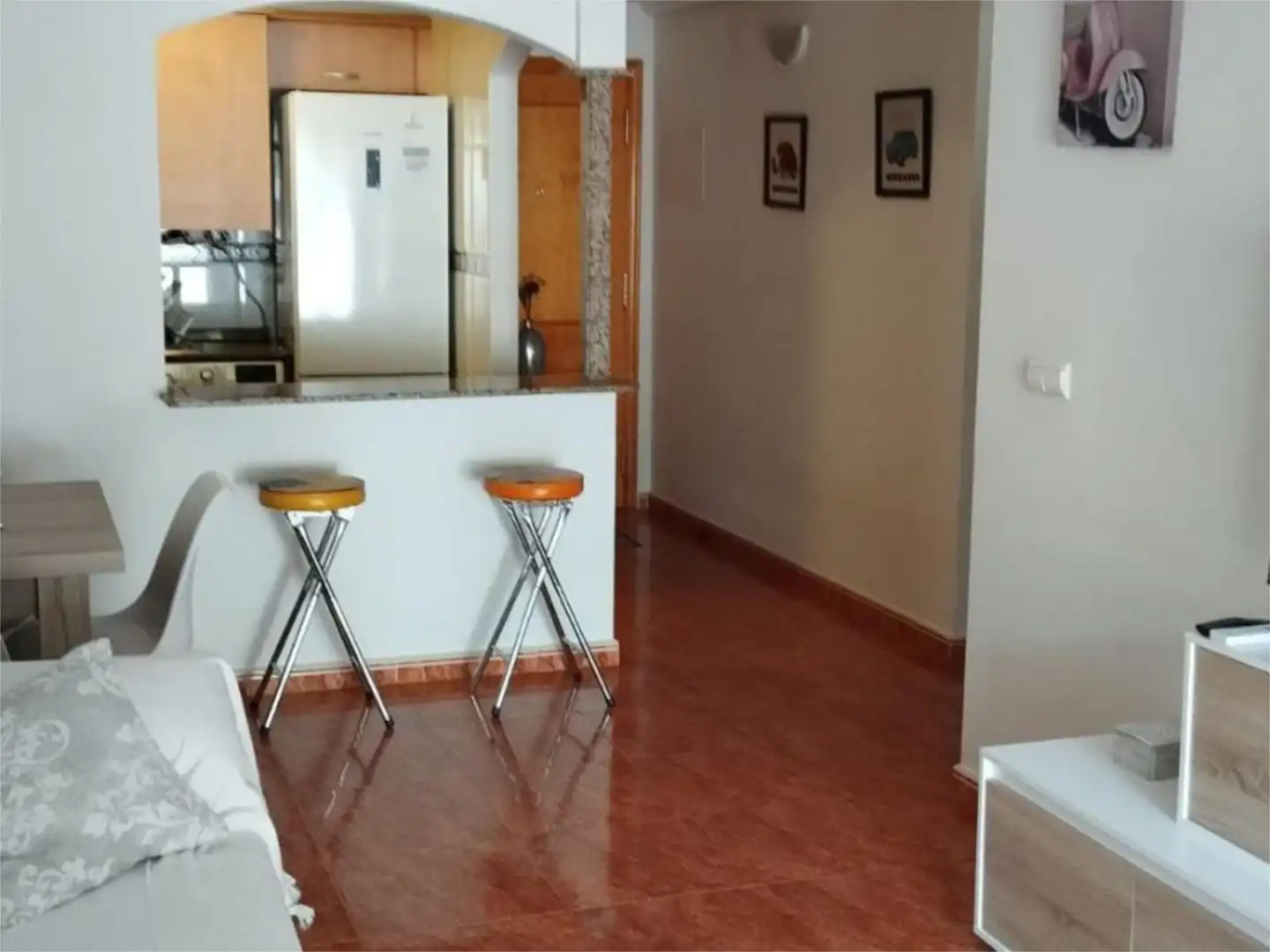 Piso en venta en Calle Acacias, 2, Cabo de Palos Cocina de Piso en venta en Cartagena con Aire acondicionado, Calefacción y Jardín privado