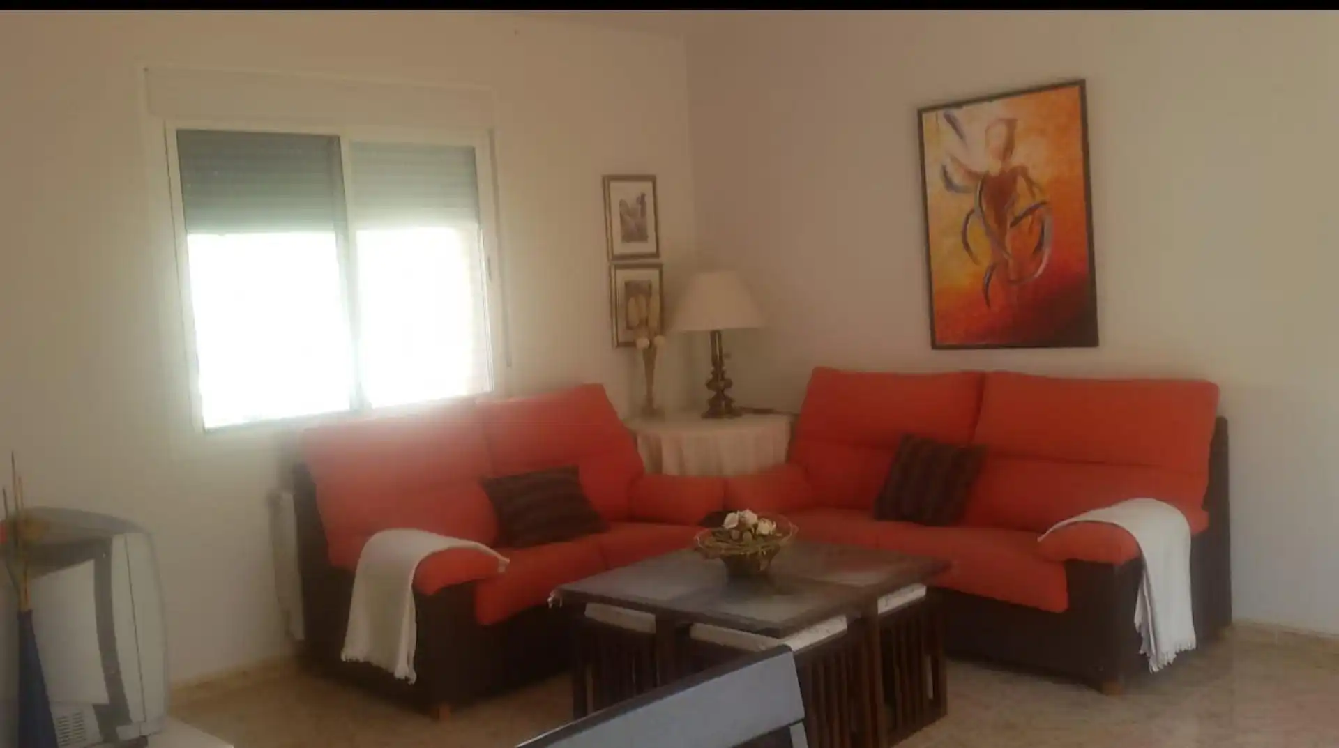 Casa o chalet de alquiler en Calle Albacete, 18, Albarreal de Tajo Sala de estar de Casa o chalet de alquiler en Albarreal de Tajo con Aire acondicionado, Calefacción y Jardín privado