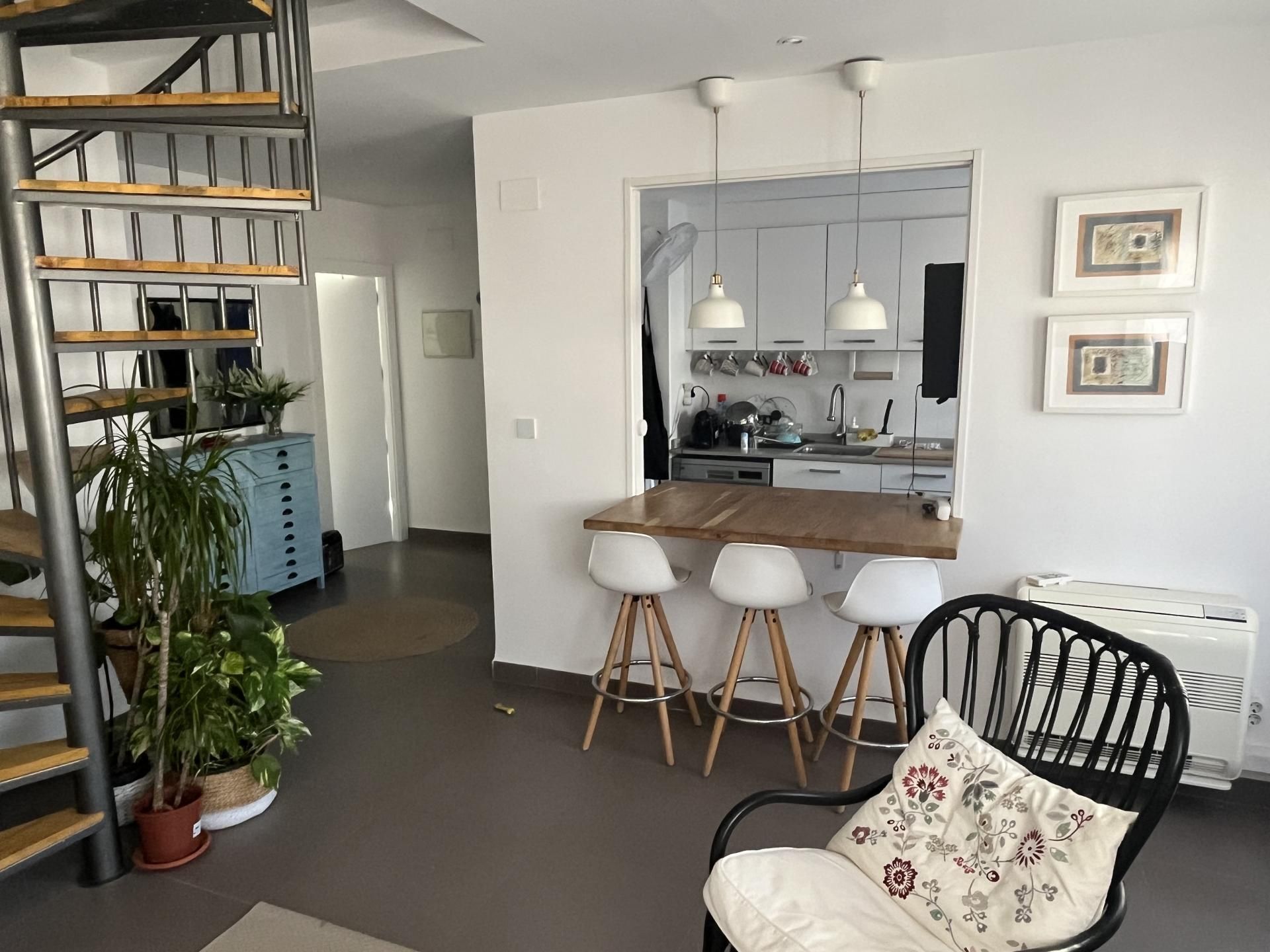 Kitchen of Apartment to rent in Sueca  with Air Conditioner, Private garden and Terrace