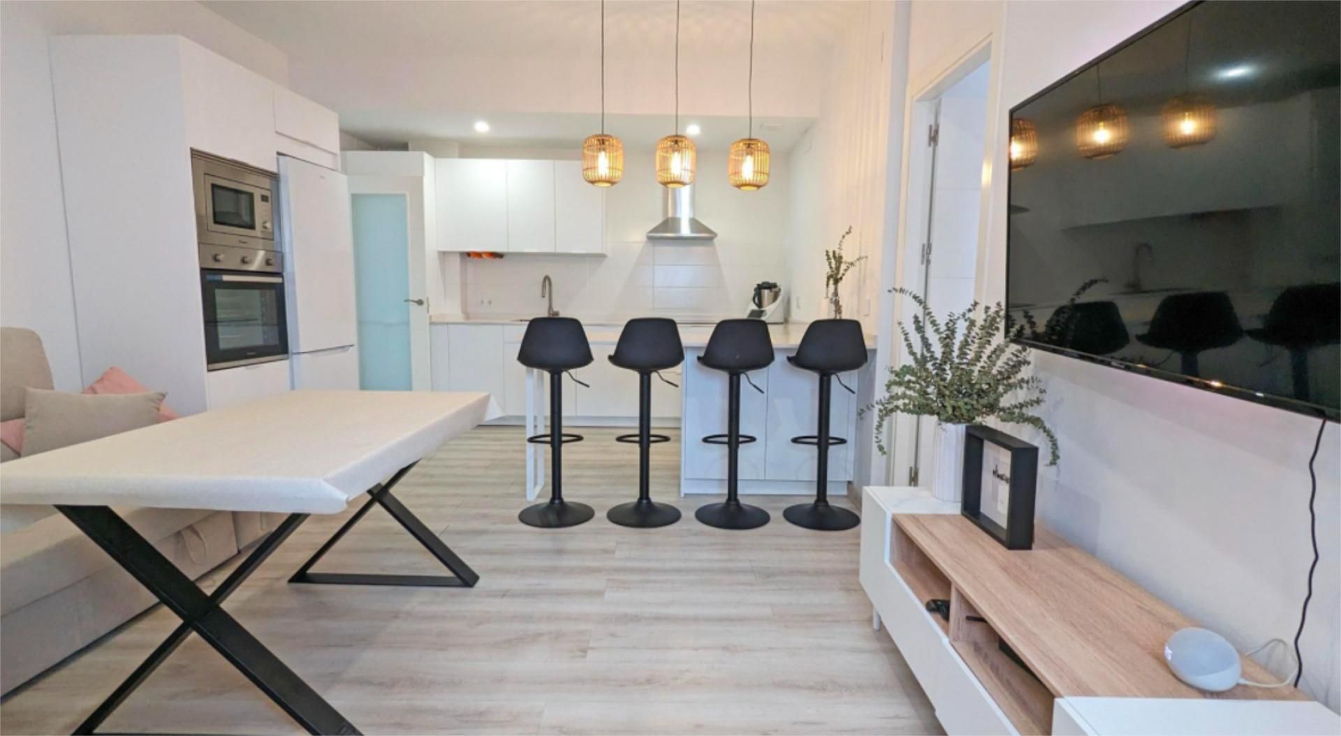 Kitchen of Flat to rent in Sanlúcar la Mayor  with Air Conditioner