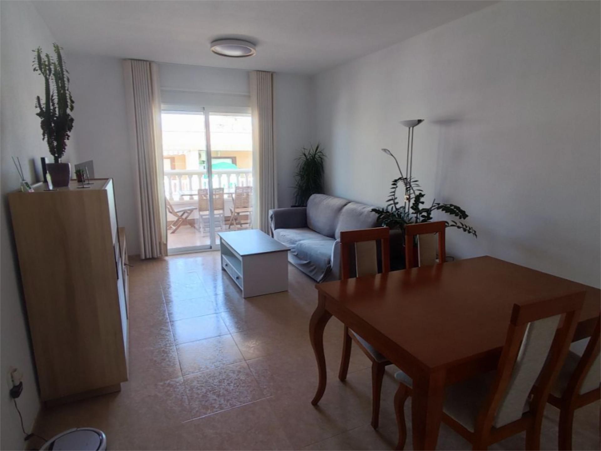 Living room of Flat to rent in Roquetas de Mar  with Air Conditioner, Terrace and Swimming Pool