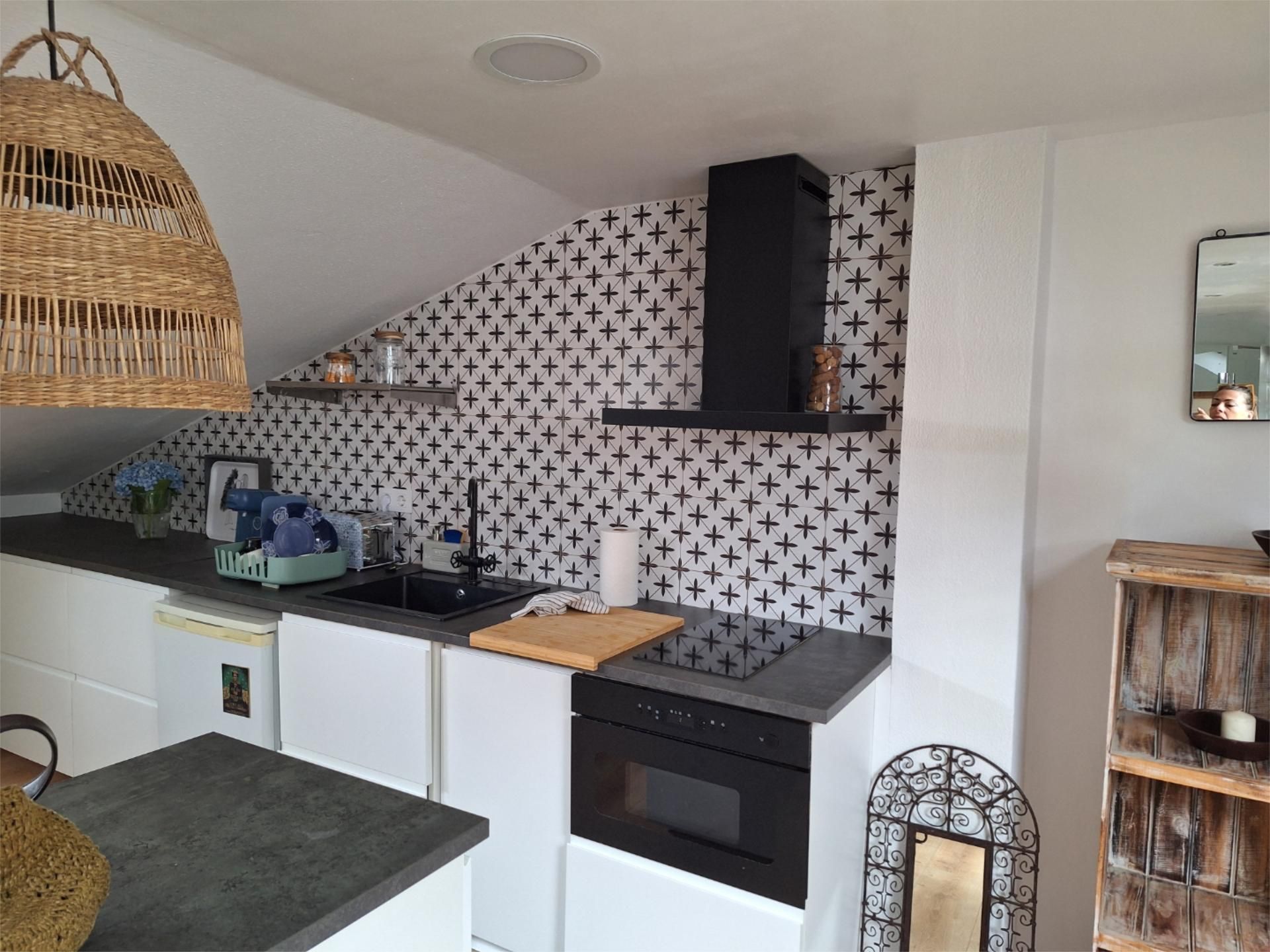 Kitchen of Study for sale in Oleiros  with Washing machine, Microwave and Internet