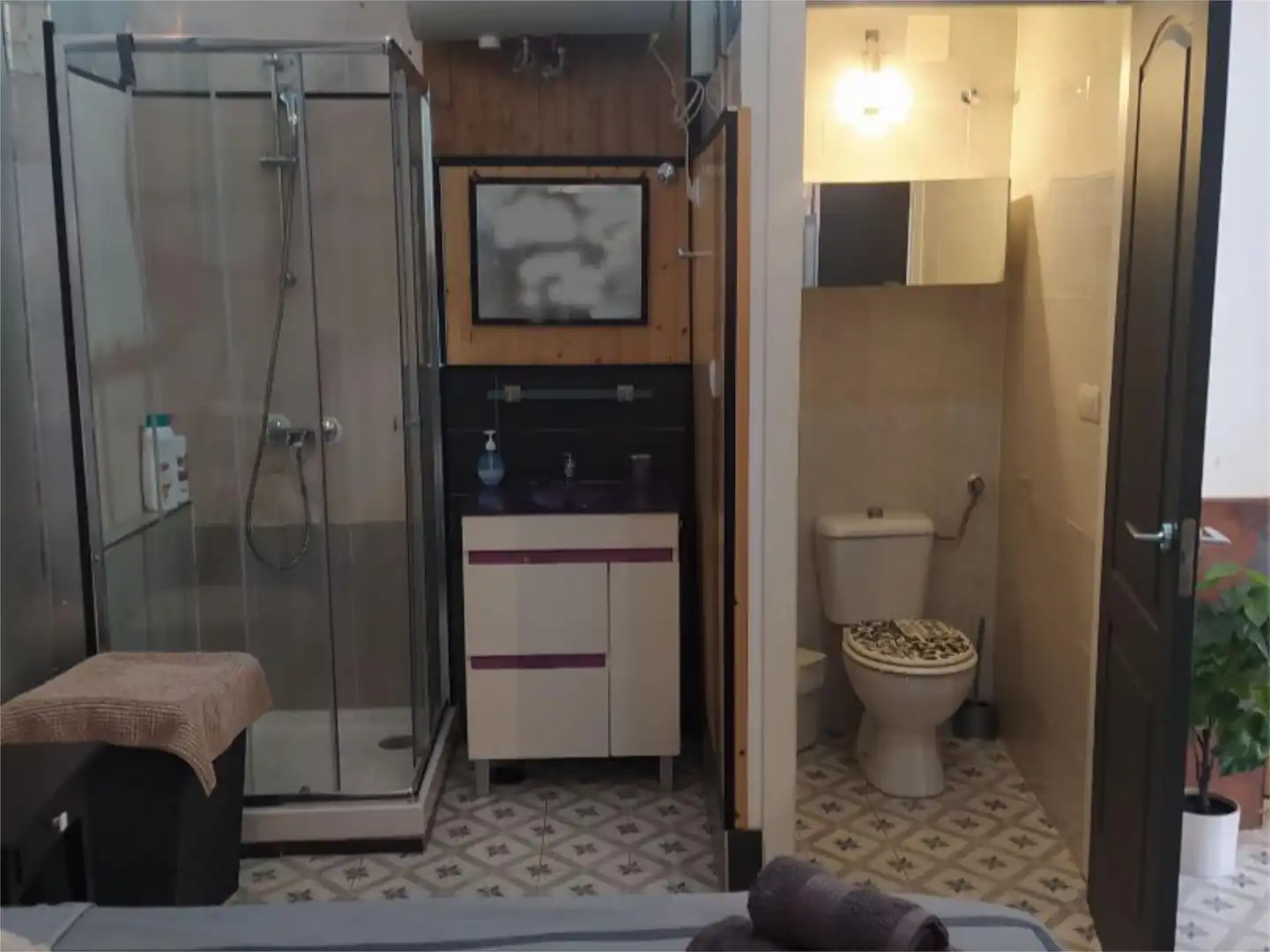 Loft de alquiler en Calle Gigantes, 16, La Goleta - San Felipe Neri Baño de Loft de alquiler en Málaga con Aire acondicionado y Amueblado