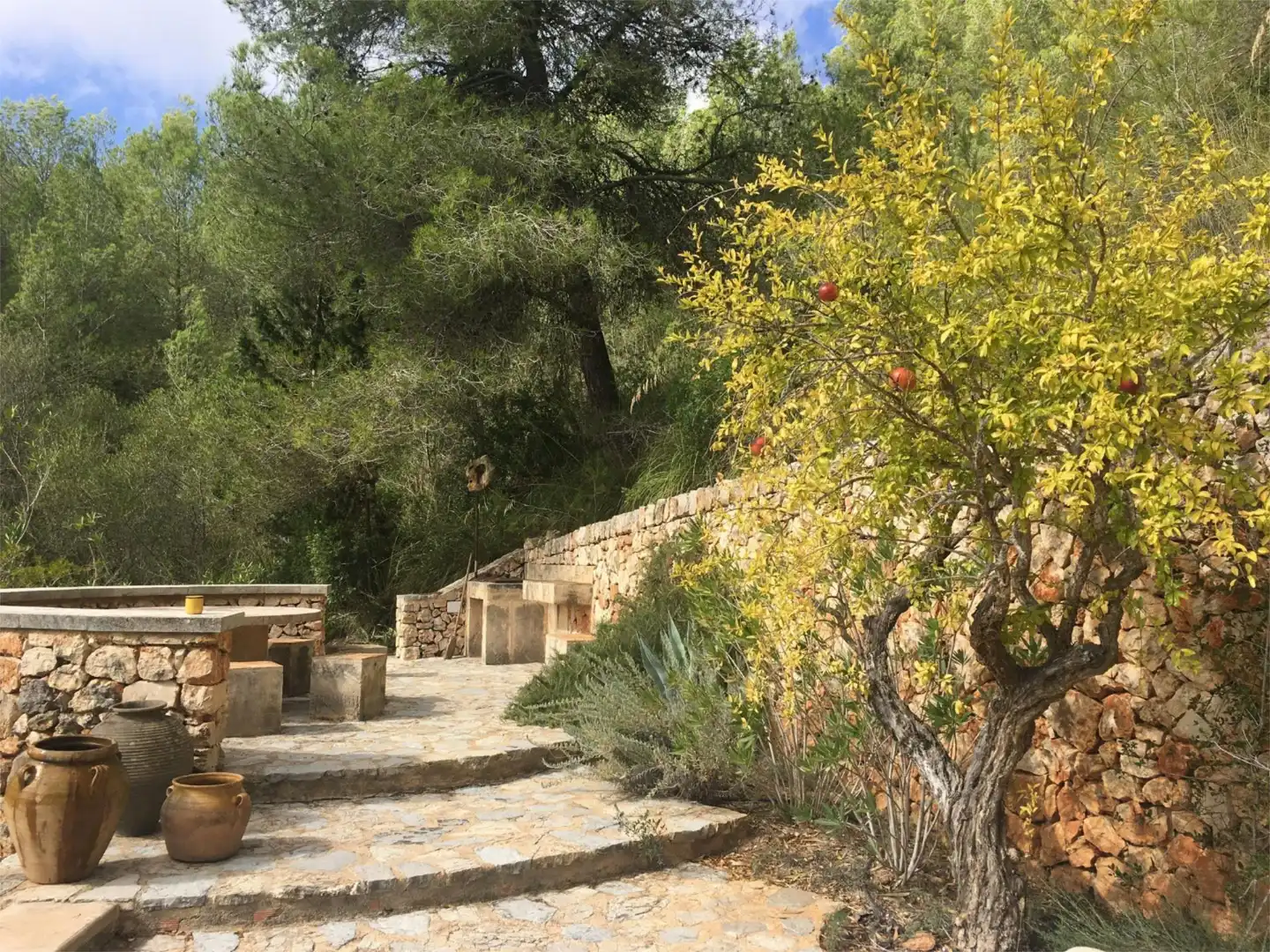 Garten von Country house zur Miete in Manacor mit Terrasse, Schwimmbad und Möbliert