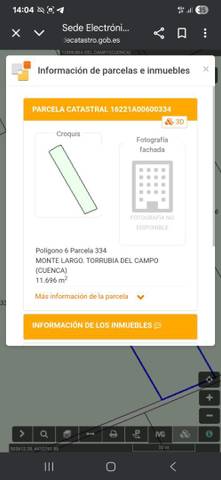 Terreno en Venta en Calle Vistalegre, 12 en Torrubia del Campo