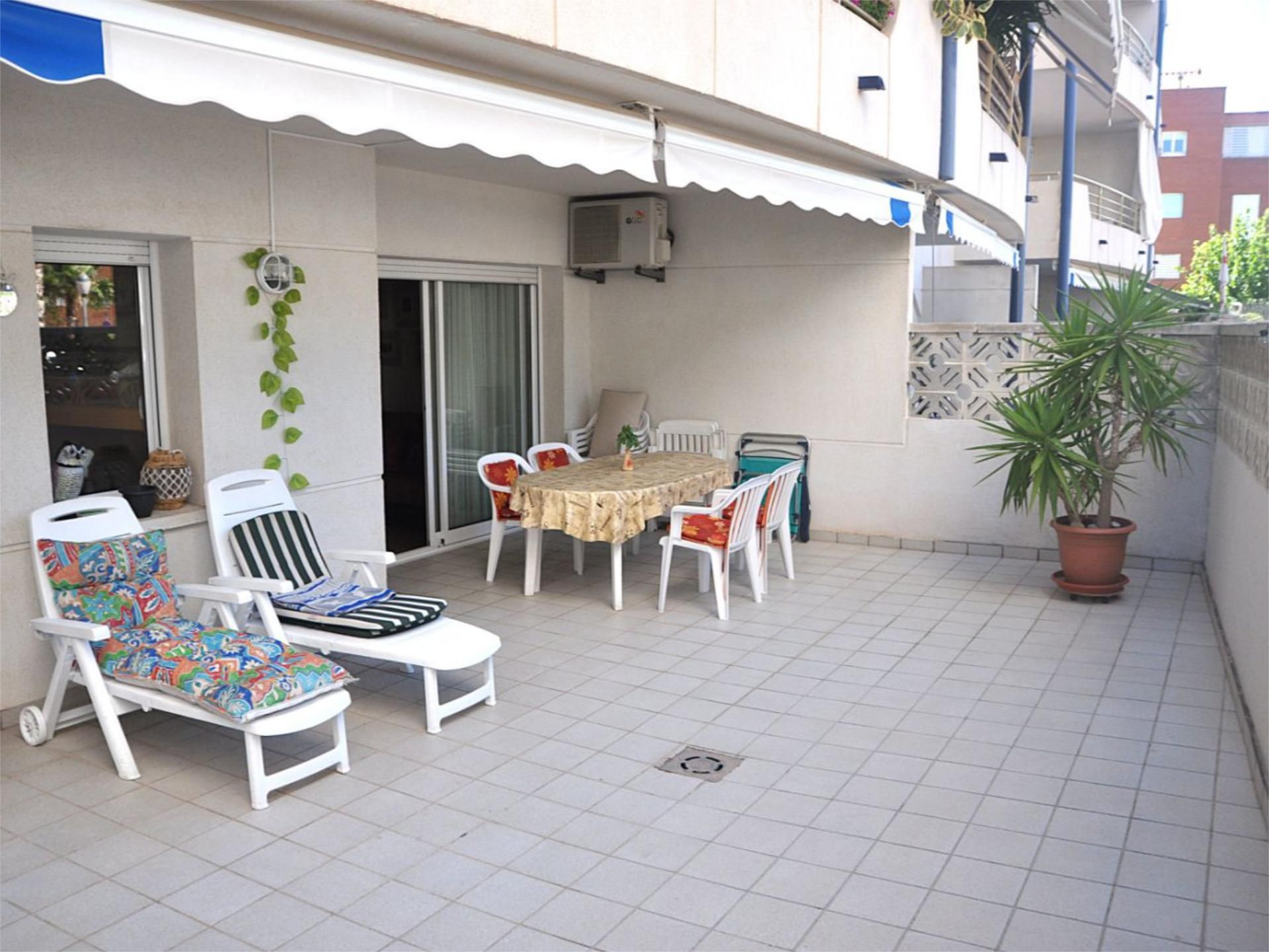 Terraza de Piso de alquiler en Sitges con Aire acondicionado, Calefacción y Jardín privado
